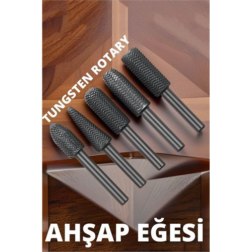 Ahşap Oyma Şekillendirme 5'li Eğe Seti