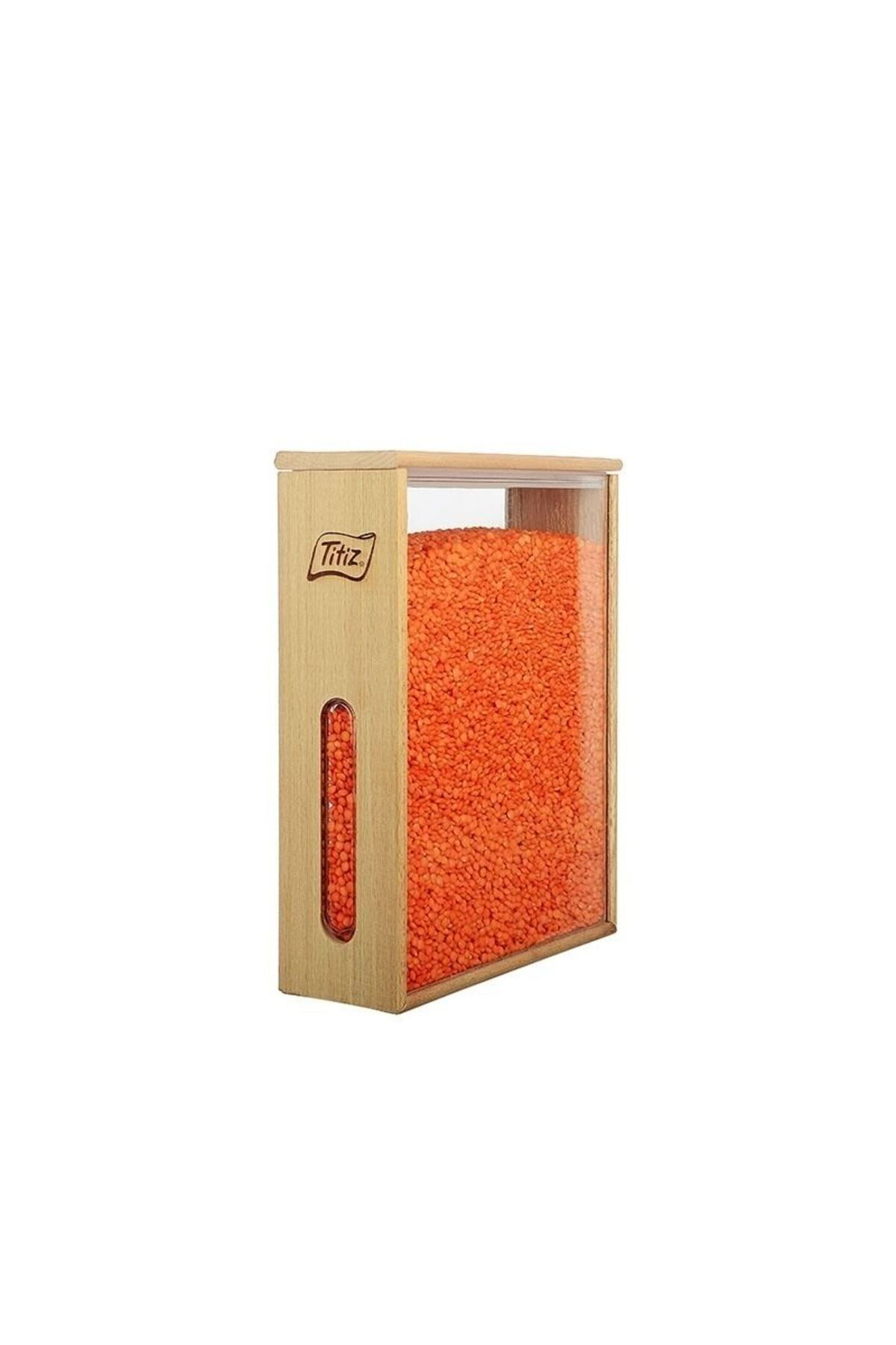 K&A Ahşap Saklama Kabi Woodbox Bakliyat Organizer 1.7 Lt