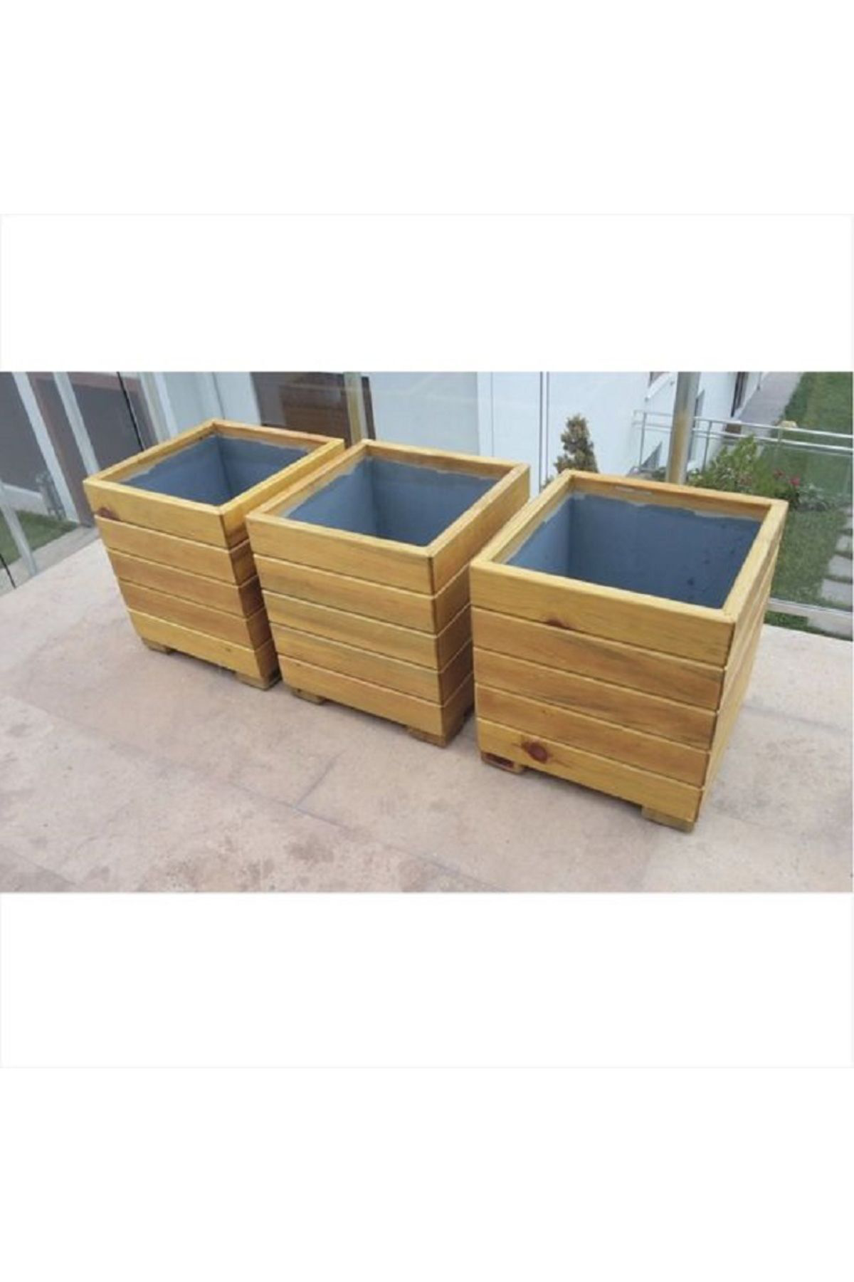 Worldofwood Ahşap Saksi 1Adet