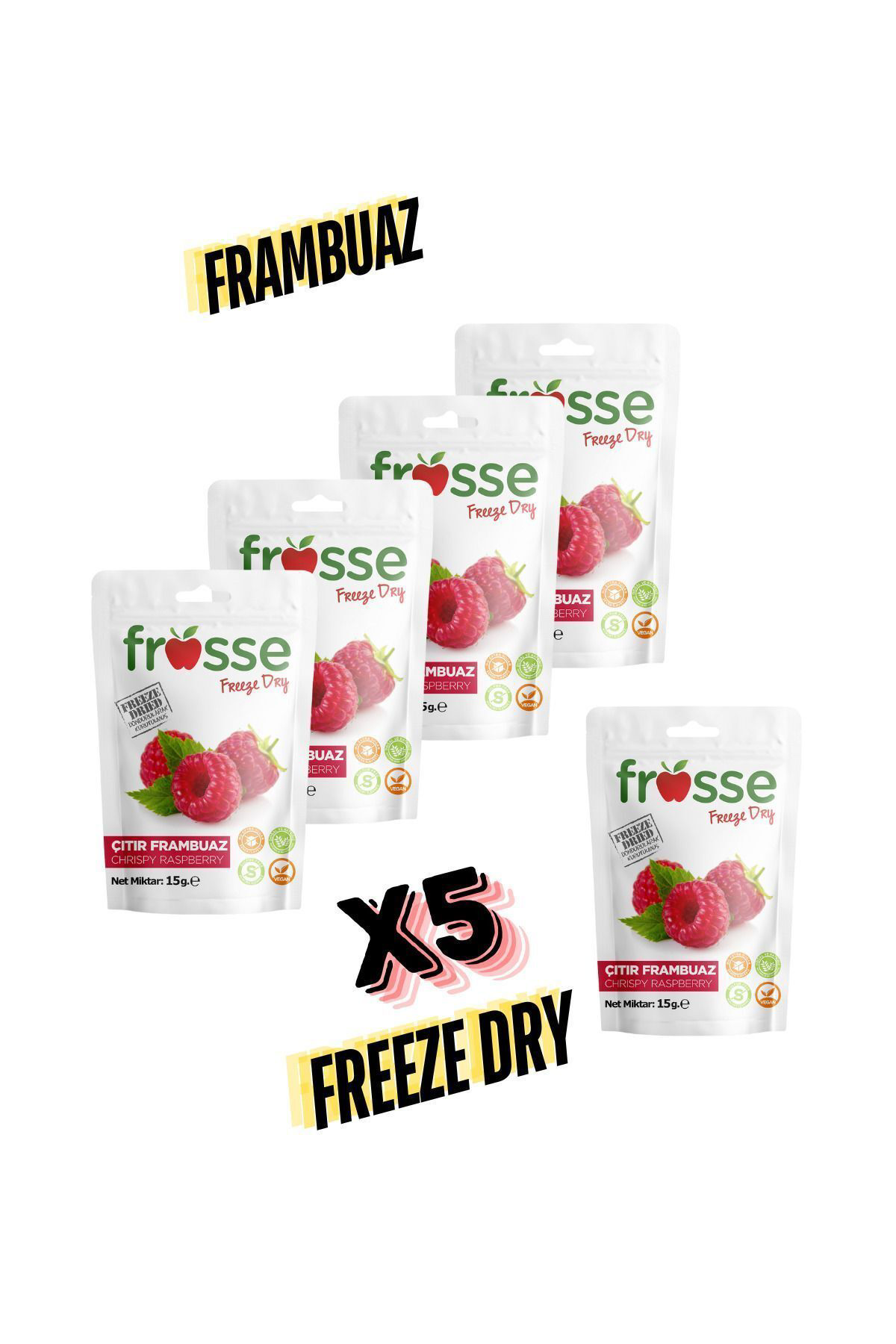 Frosse Ahududu (Frambuaz) - Freeze Dried - Üretici Firmadan Dondurularak