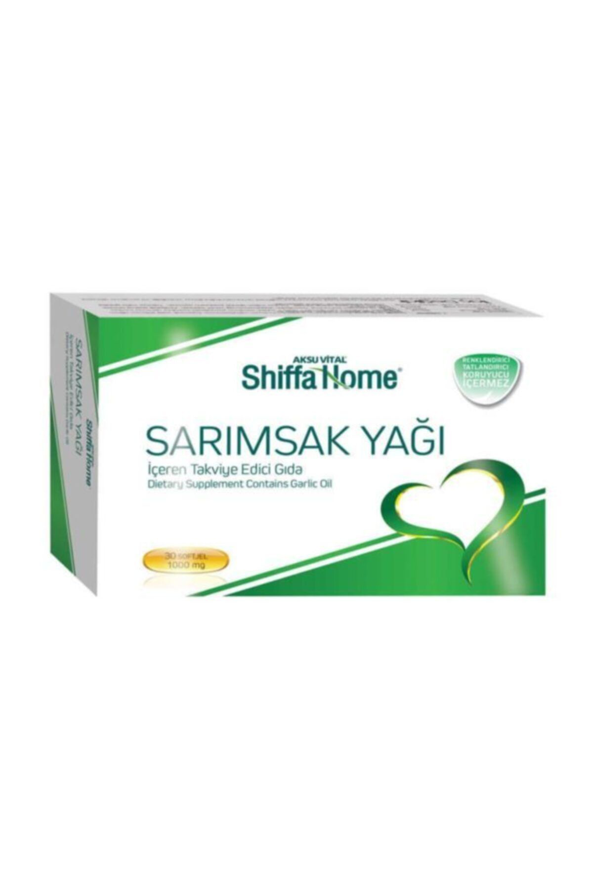 Shiffa Home Aksuvital Sarimsak Yaği 1000 Mg 30 Kapsül