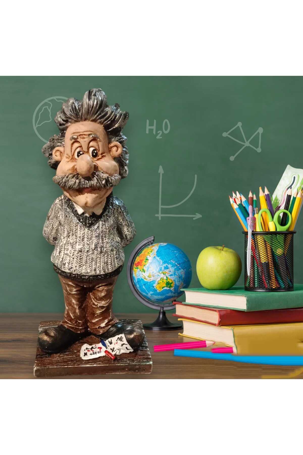 Dodemert Home Albert Einstein Polyester Dekoratif Biblo