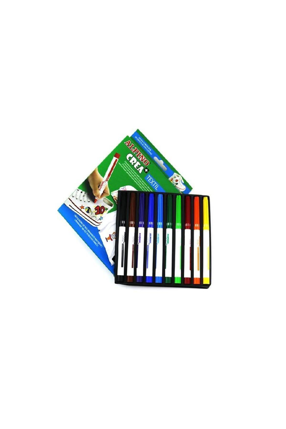 Alpino  Crea Textil Kumaş Kalemi 10 Renk