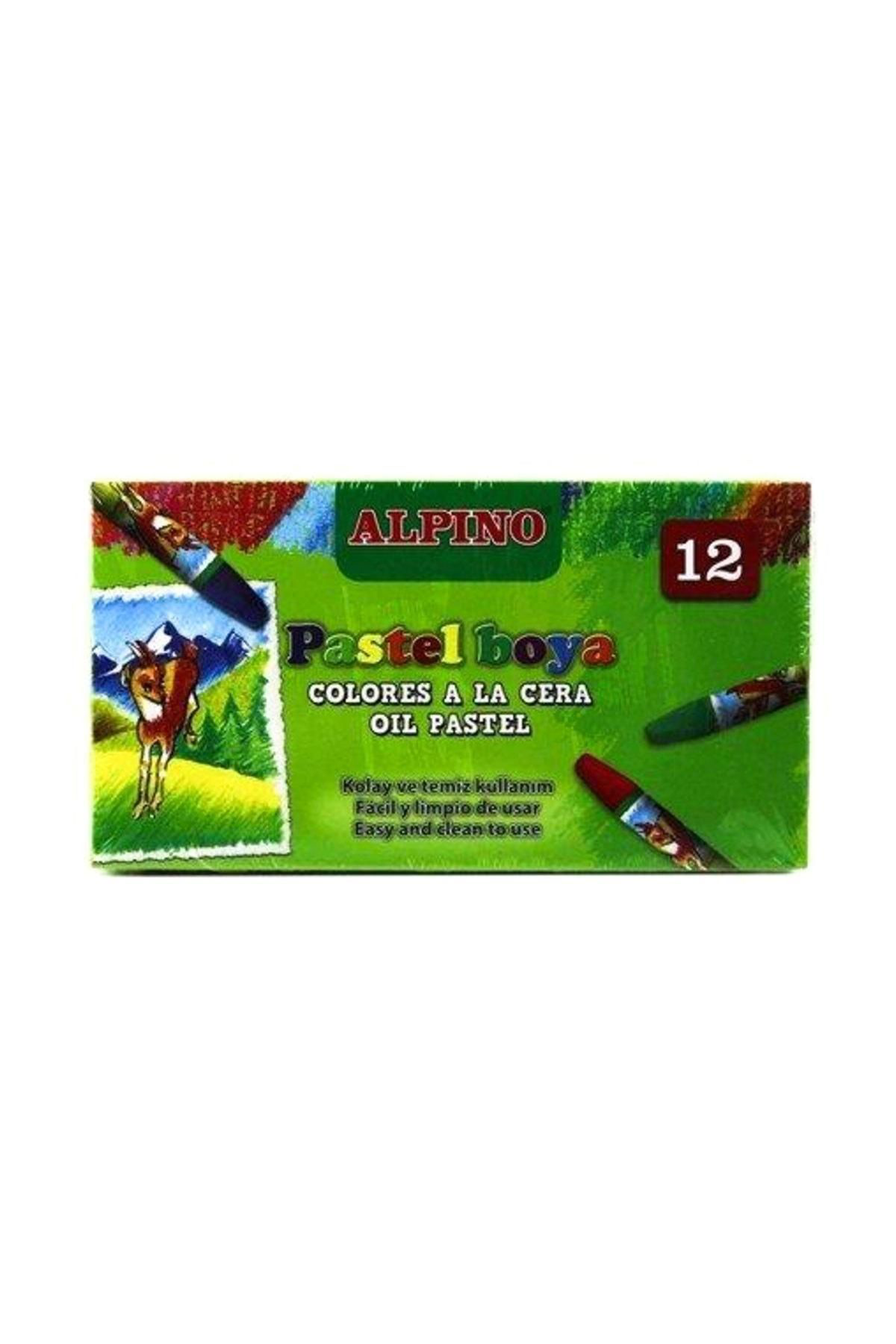 Alpina Alpino Yağli Pastel Boya 12 Renk Karton Kutu