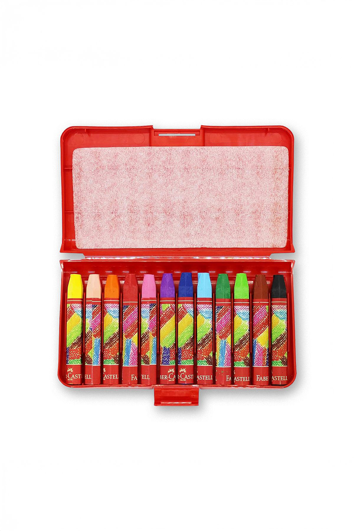 Faber Castell Altigen Pastel Boya, 12 Renk, Plastik Kutu, Yumuşak Ve Canli Renk