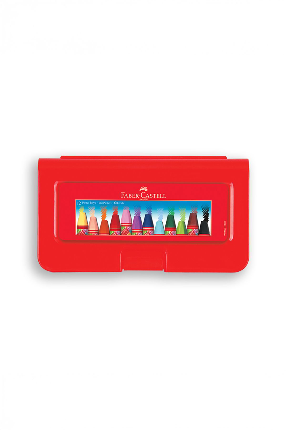 Faber Castell Altigen Pastel Boya, 12 Renk, Plastik Kutu, Yumuşak Ve Canli Renk