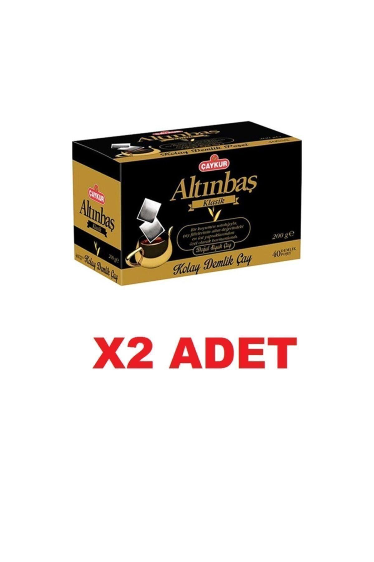 Çaykur Altinbaş Demlik Poşet Çay Sade 40*5Gr 200Gr 2 Paket