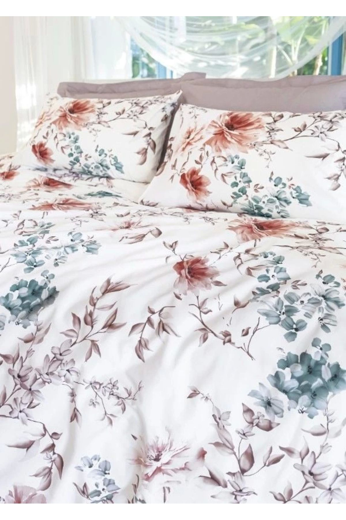 Yusuftex Altinbaşak Creaforce Rosalinda Sabre Çift Kişilik Nevresim Takimi