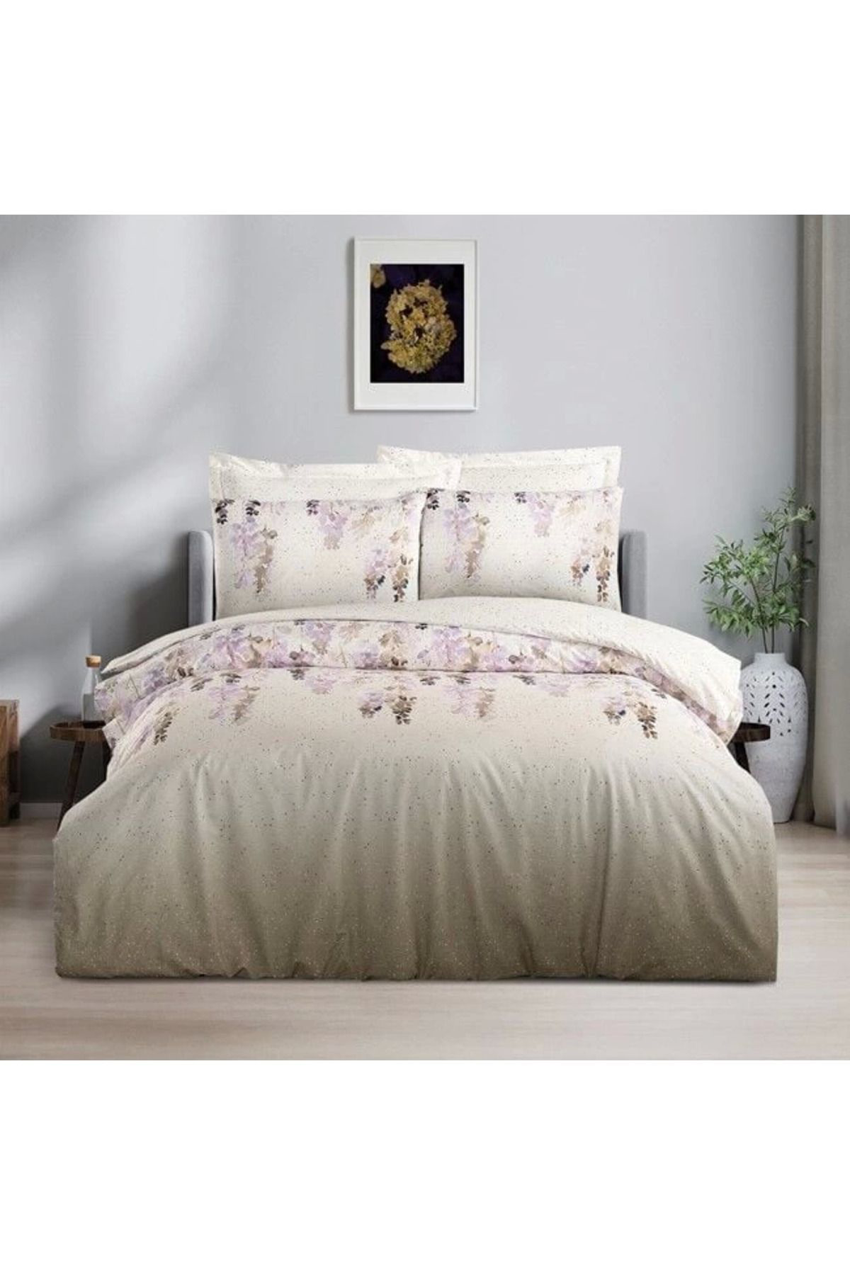 Yusuftex Altinbaşak Creaforce Clara Pebble Çift Kişilik Nevresim Takimi