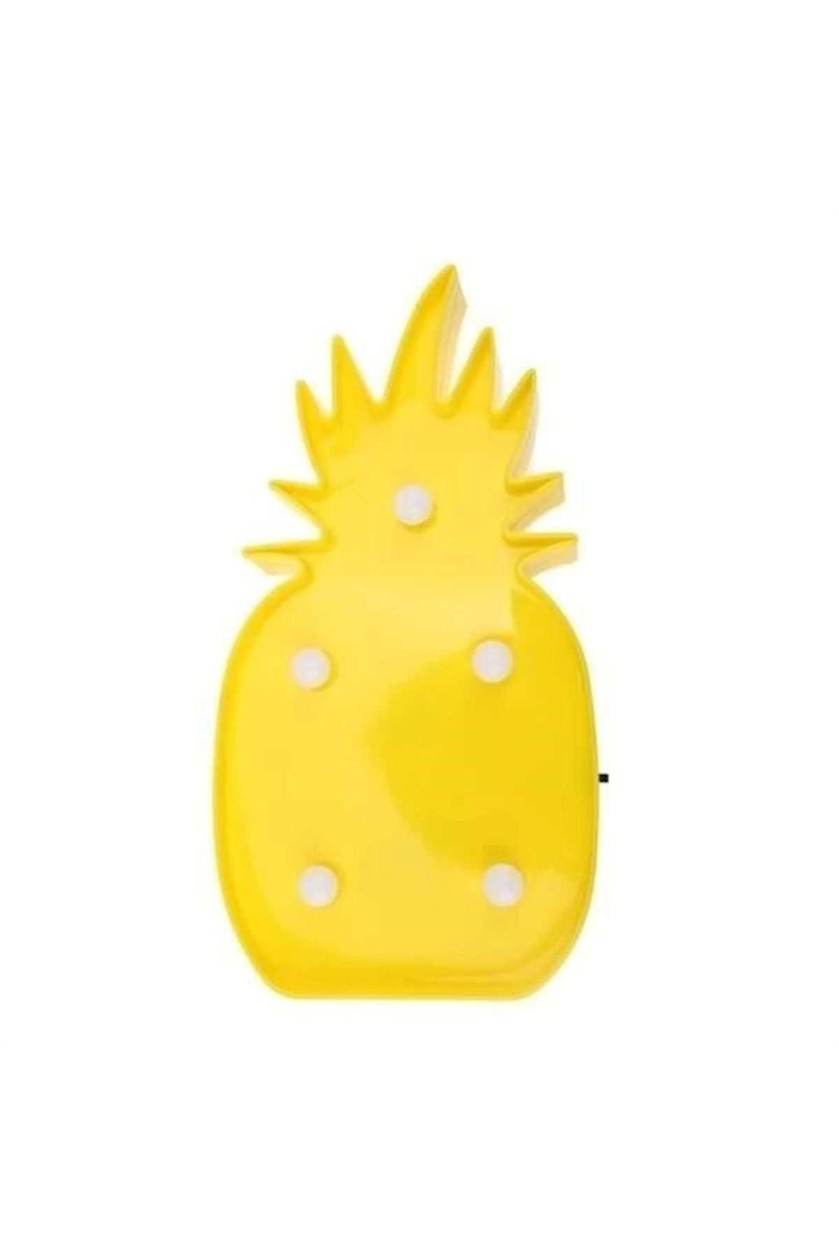 Yusuftex Ananas Şeklinde Ledli Dekoratif Eğlenceli Çocuk Gece Lambasi