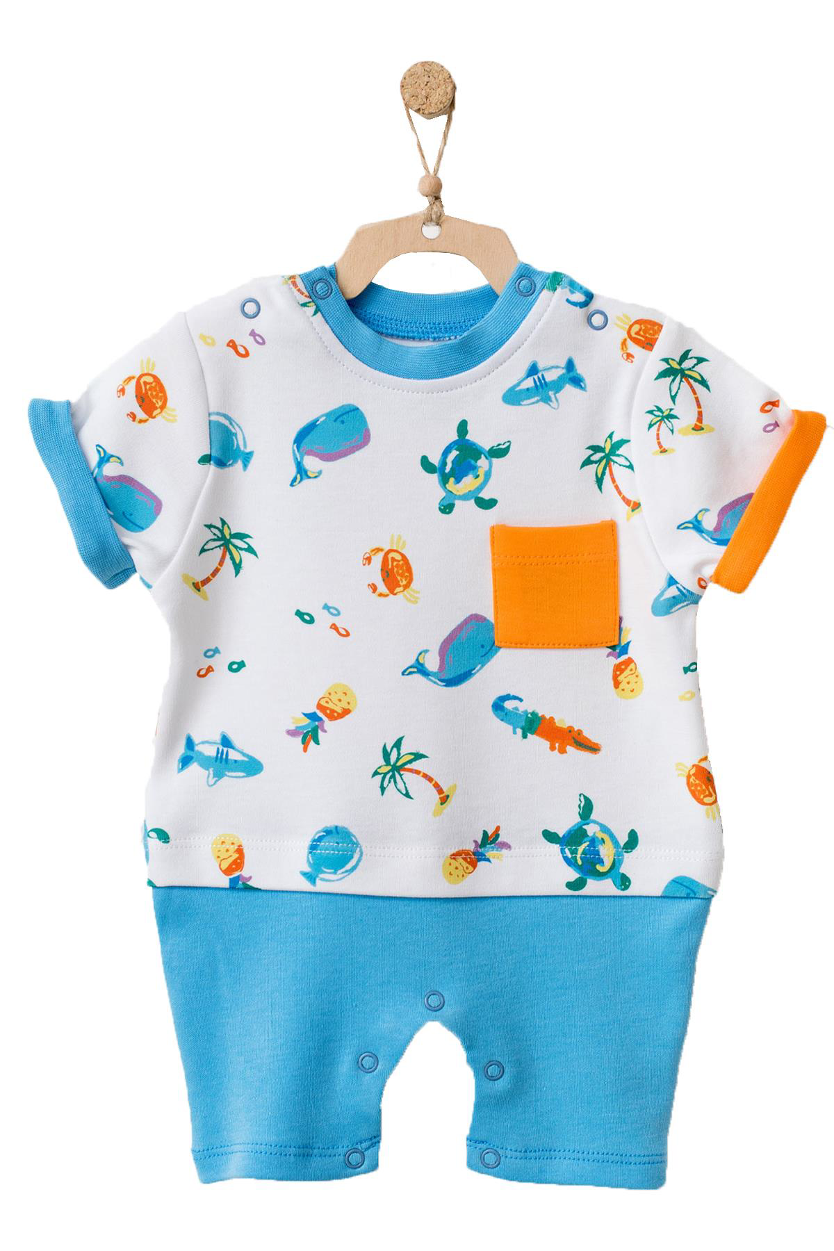 Andywawa  Erkek Bebek Doğa Temali  Renkli Tulum Ac21863r