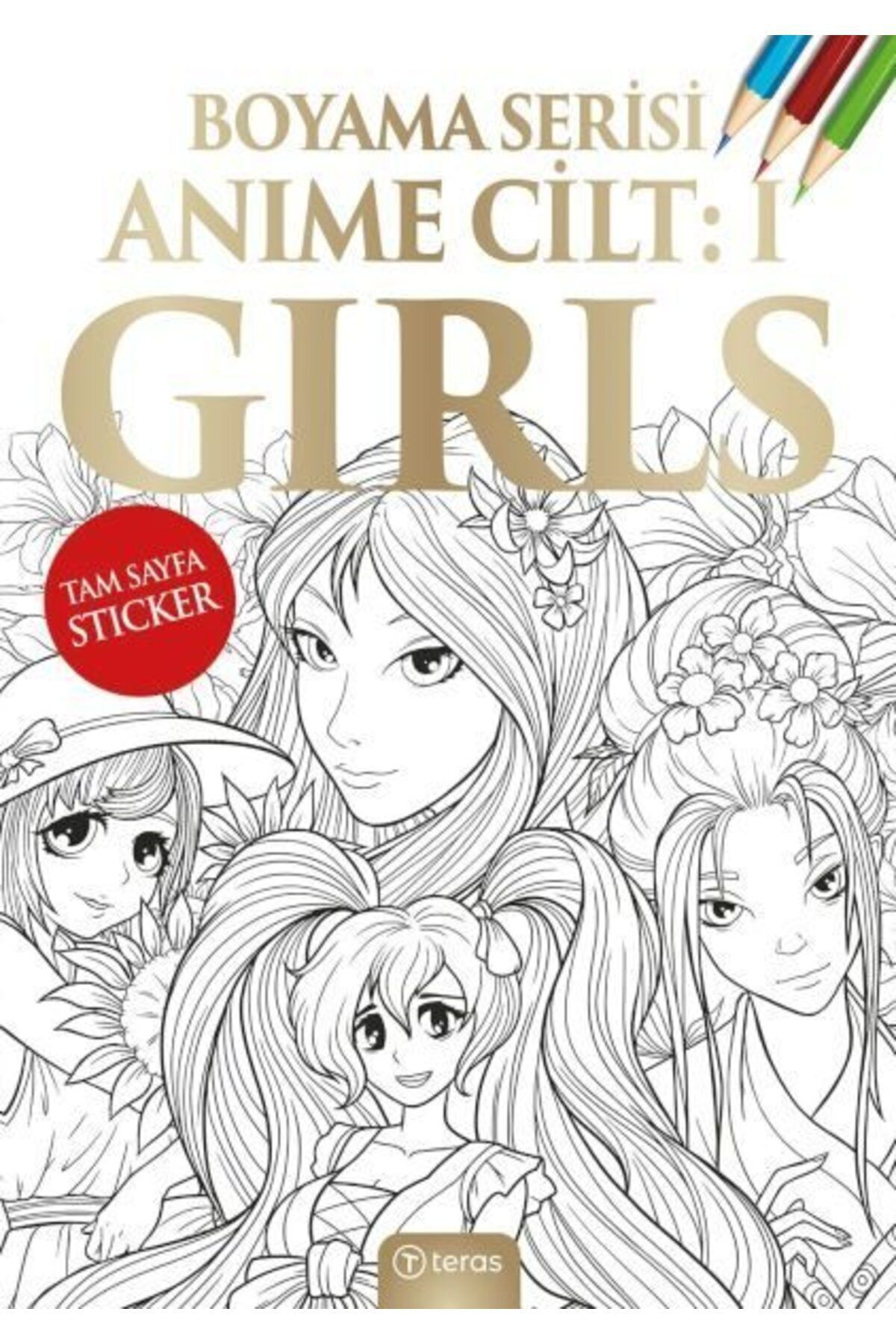 Teras Kitap Anime Boyama Cilt İ Girls