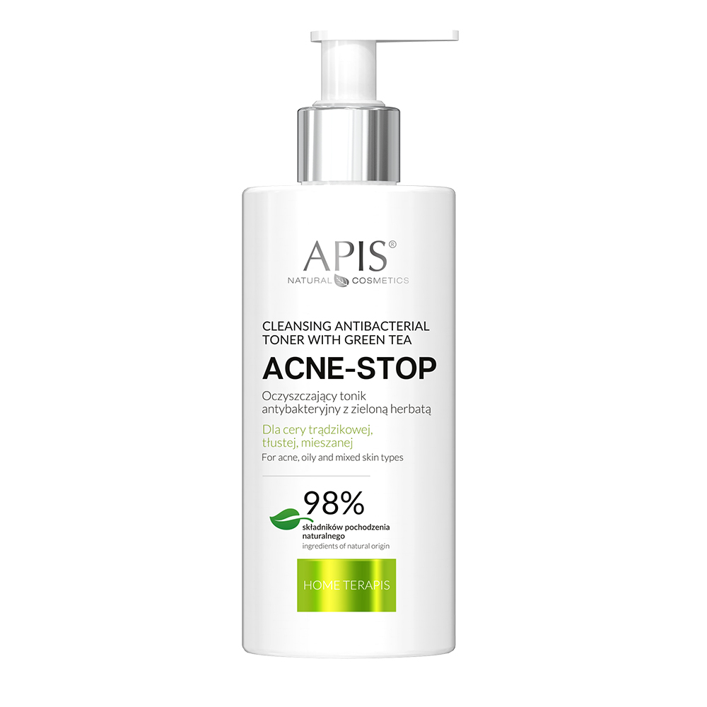 Apis Natural Cosmetics Anti-Bakteriyel Akne Temizleme Toniği - Yeşil Çayli - 300Ml