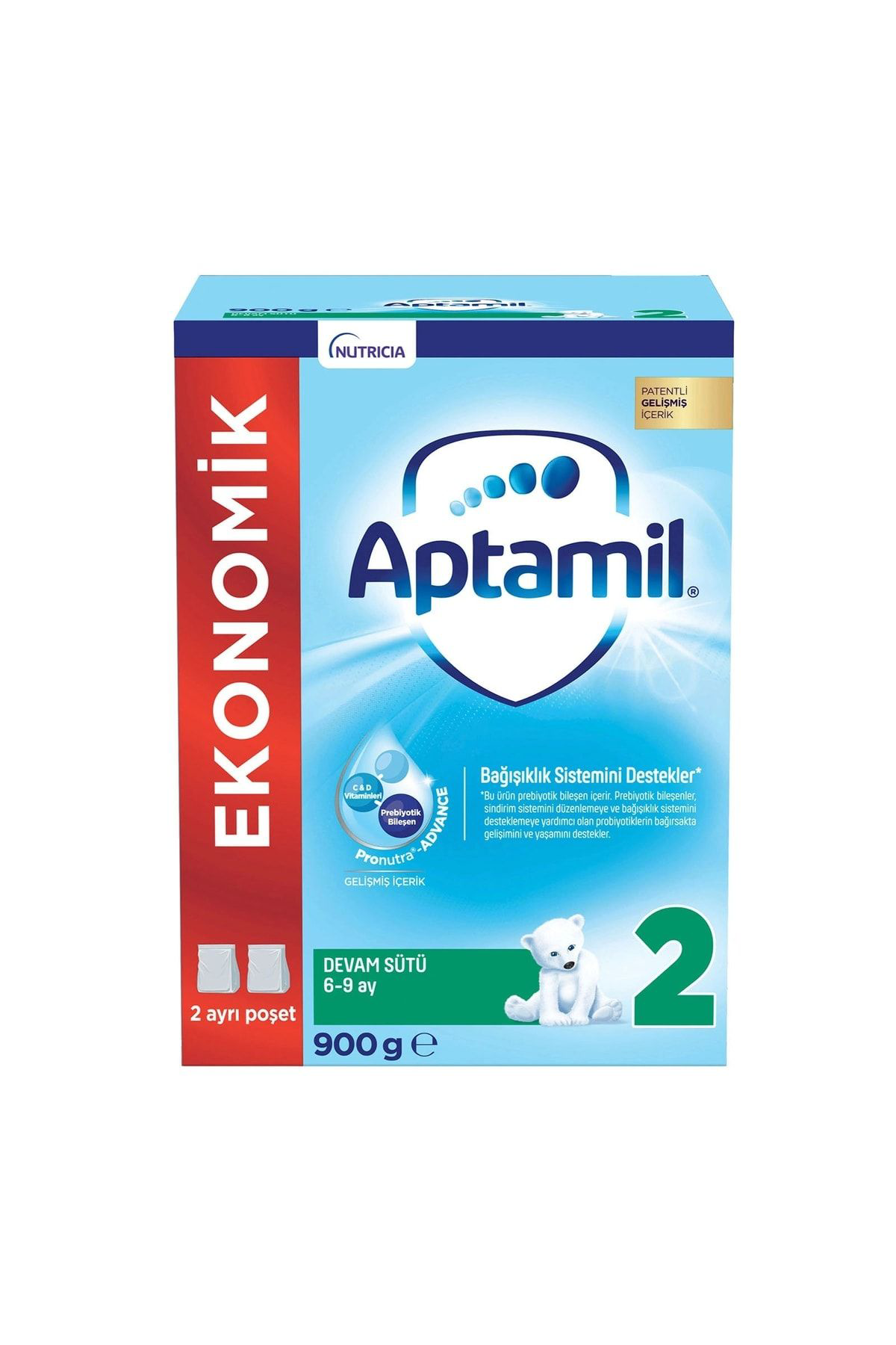 Aptamil  Milupa 2 Devam Sütü 6-9 Ay 900 Gr