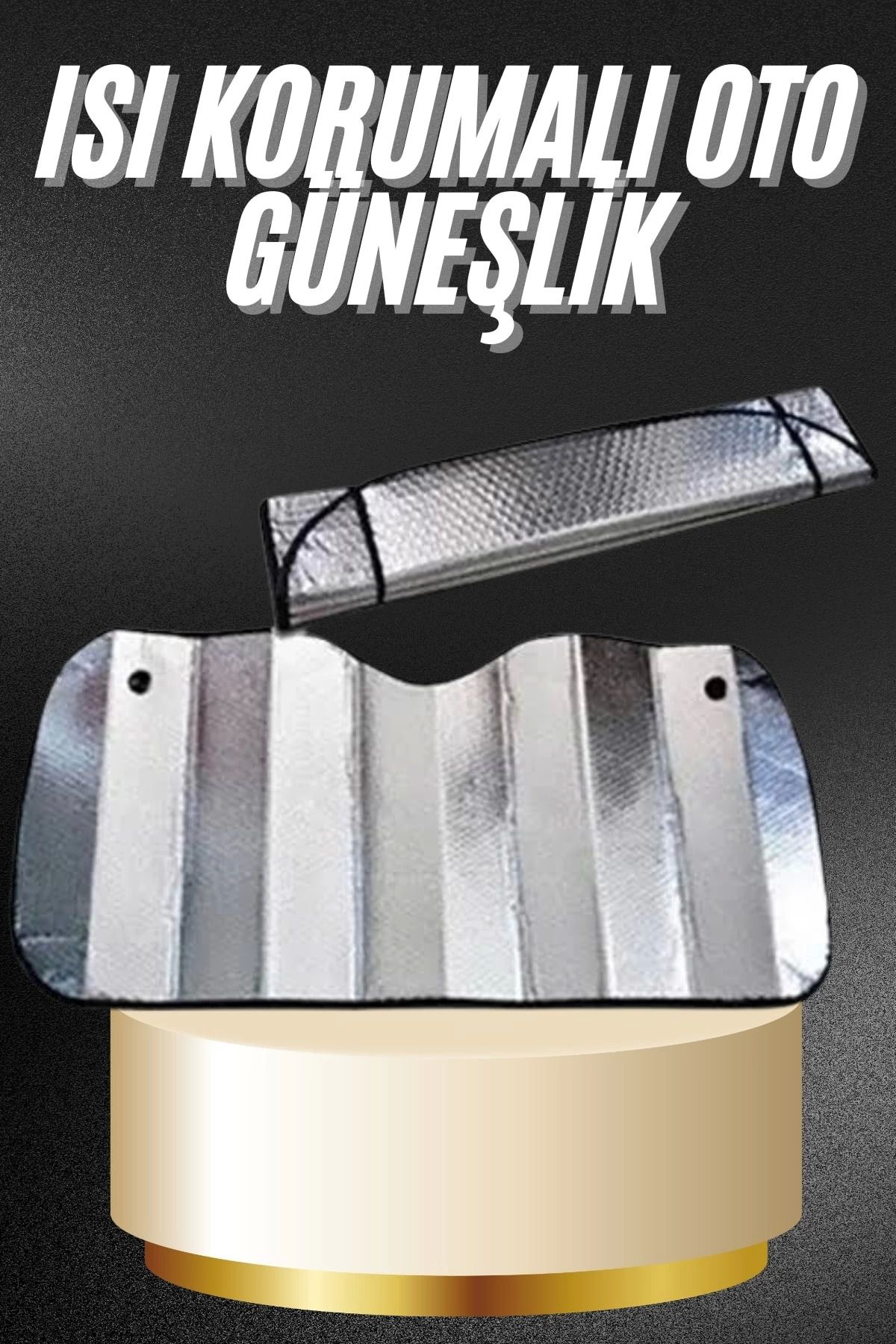 Yusuftex Araba Ön Cam Güneşliği Katlanabilir Oto Güneşlik Tüm Araç Modelle