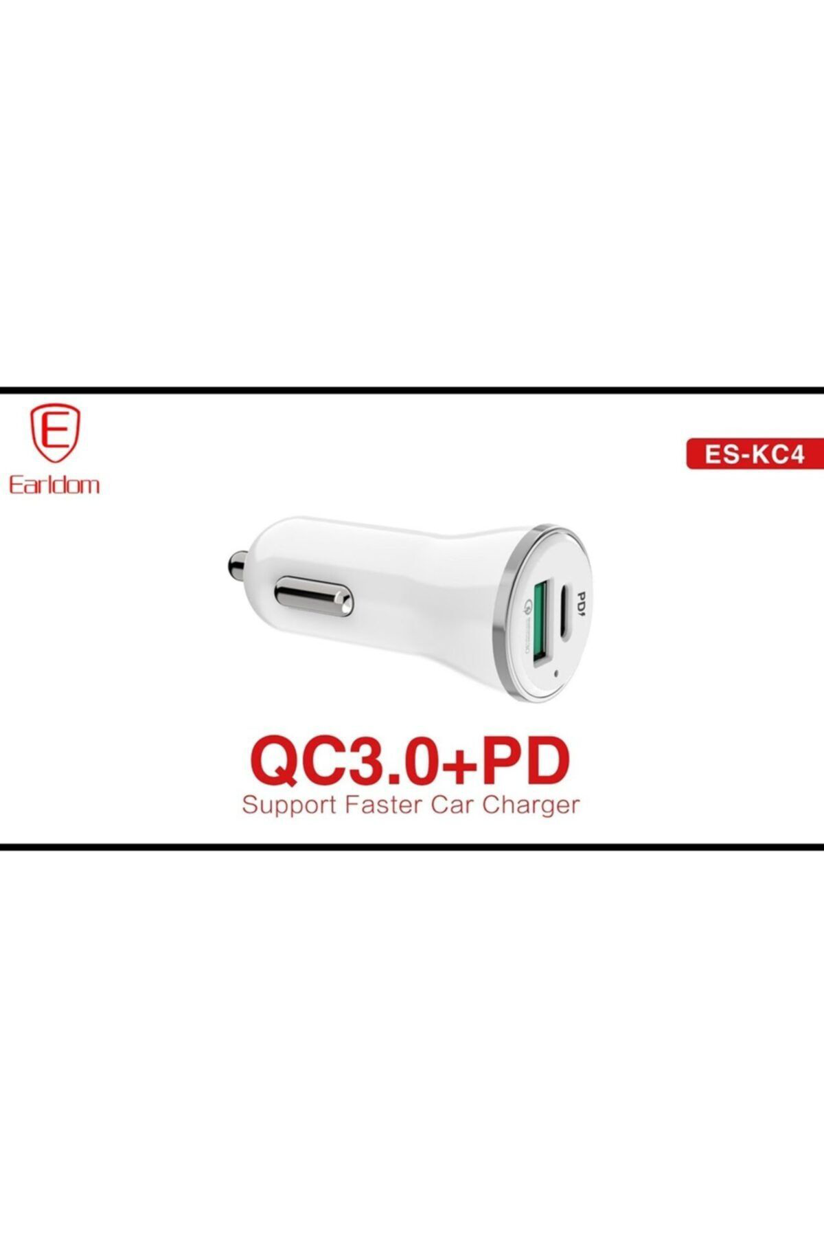 Junglee Araç Çakmaklik Şarj Başliği 2 Usb 12-24V 18W Qc3.0+Pd Hizli Şarj