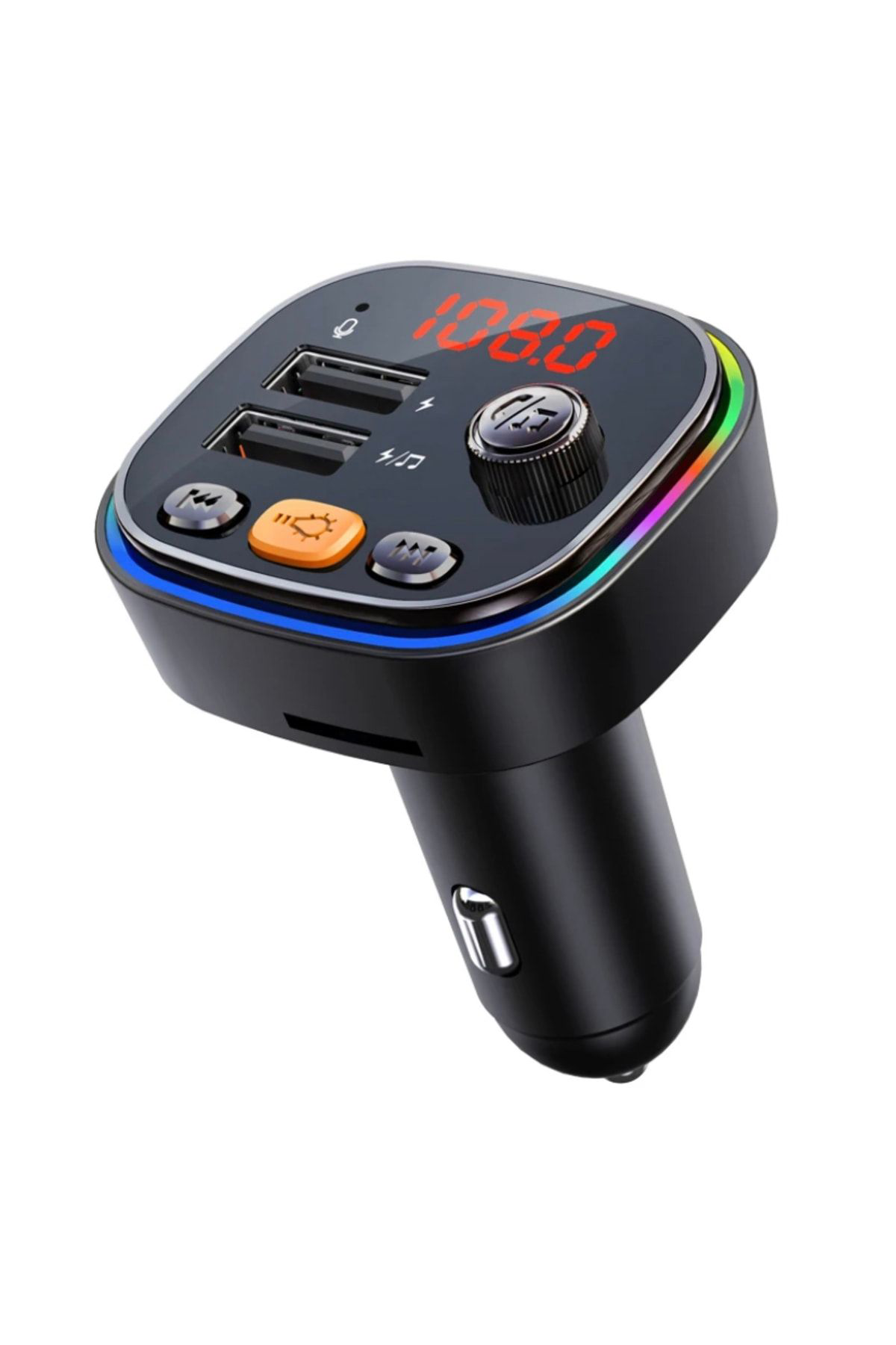 Rosepremium Araç Fm Transmitter Bluetooth Usb Mp3 Sd Kart Çakmaklik Girişli C