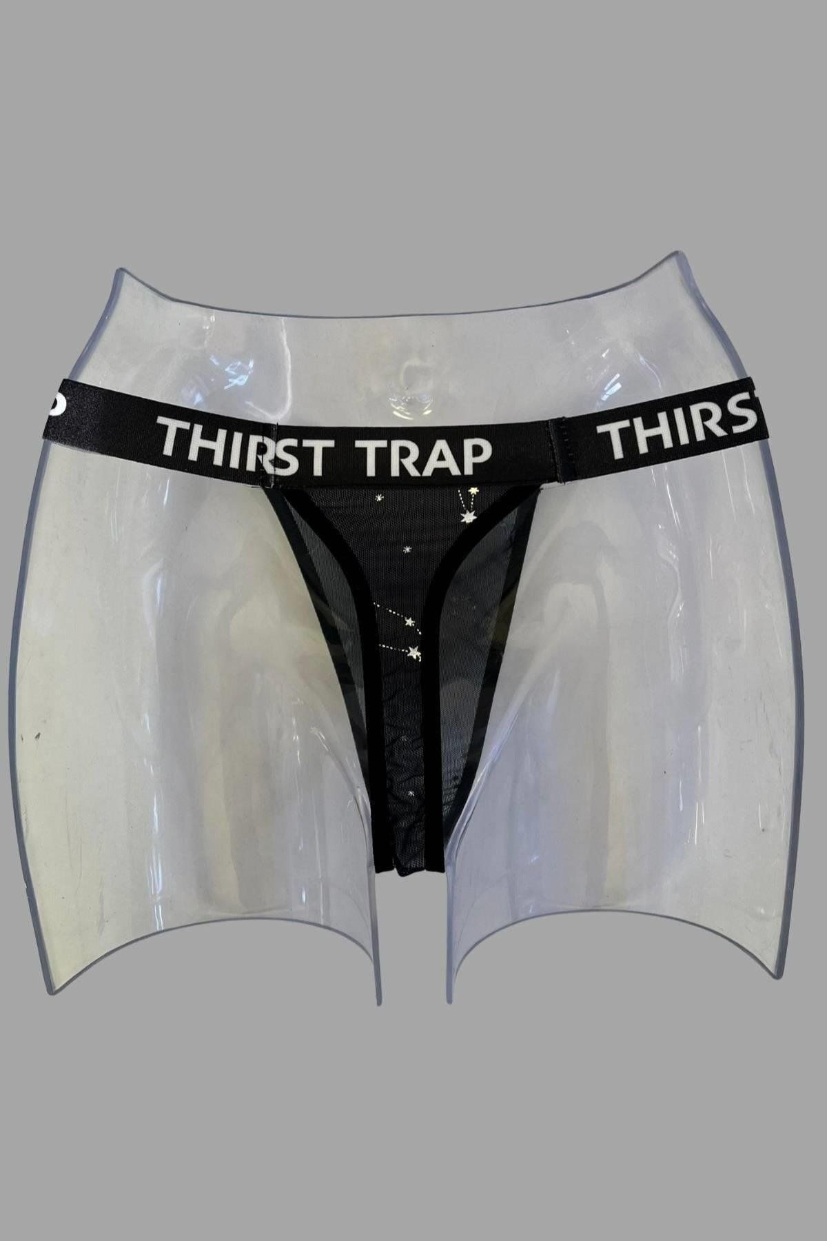 Aria's Closet Arias Closet Yazili String Tanga Ozn-23764