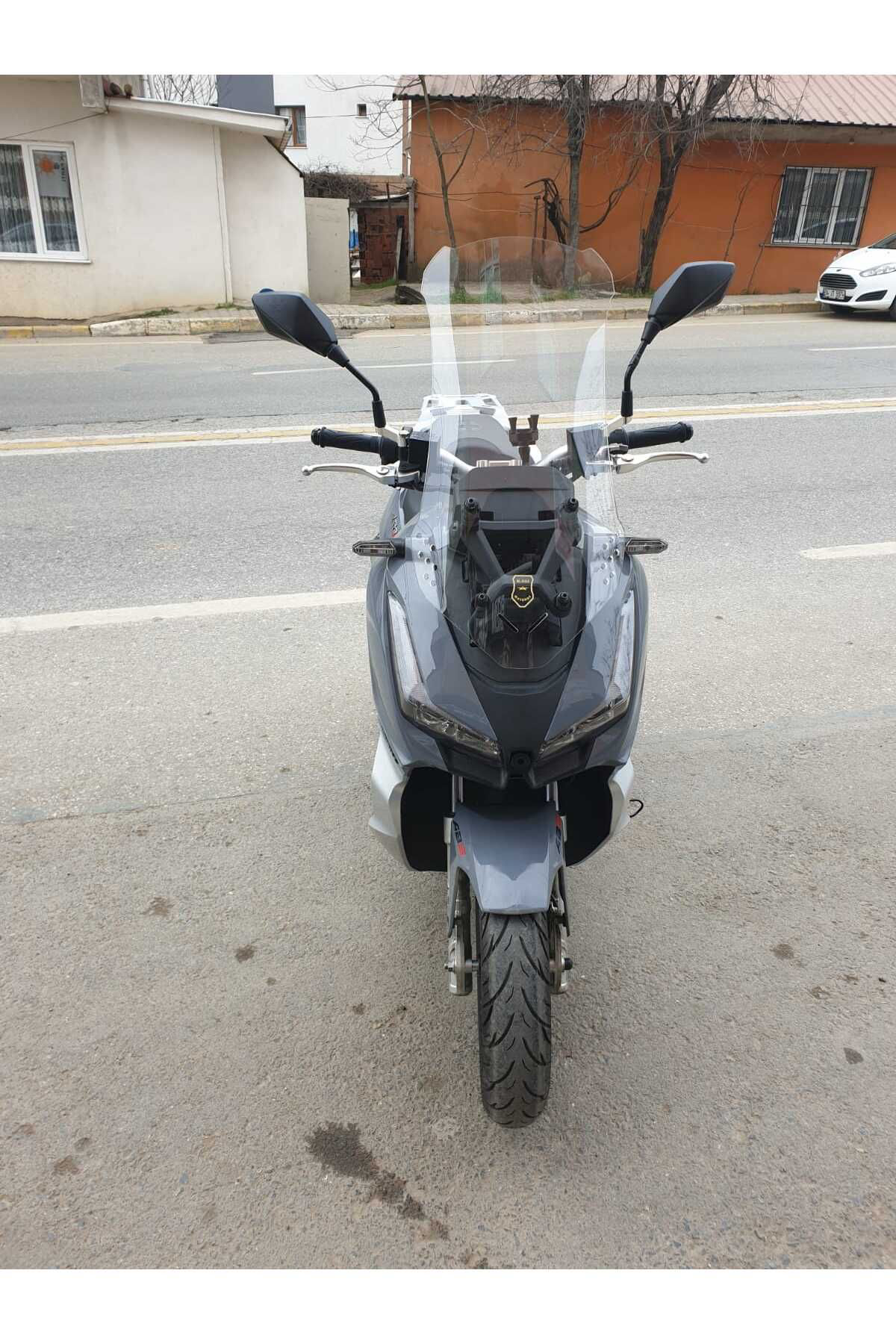 Motocam Arora Beatrix Ön Cam 2023 2024 Model 75Cm Şeffaf Renkli 4Mm Uzun