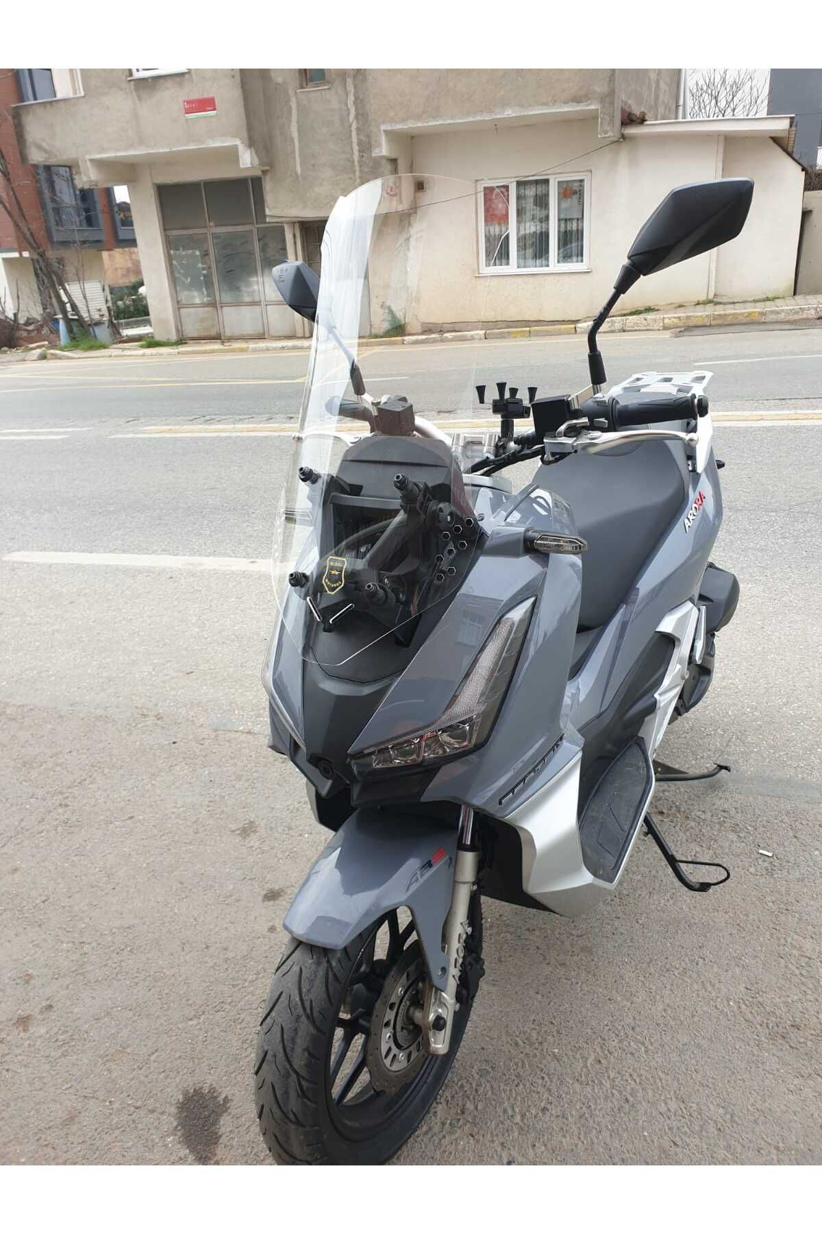 Motocam Arora Beatrix Ön Cam 2023 2024 Model 75Cm Şeffaf Renkli 4Mm Uzun