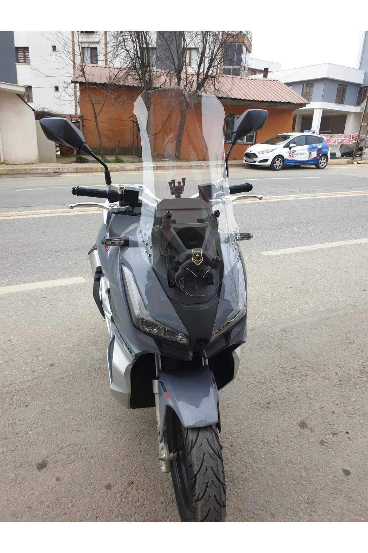 Motocam Arora Beatrix Ön Cam 2023 2024 Model 75Cm Şeffaf Renkli 4Mm Uzun