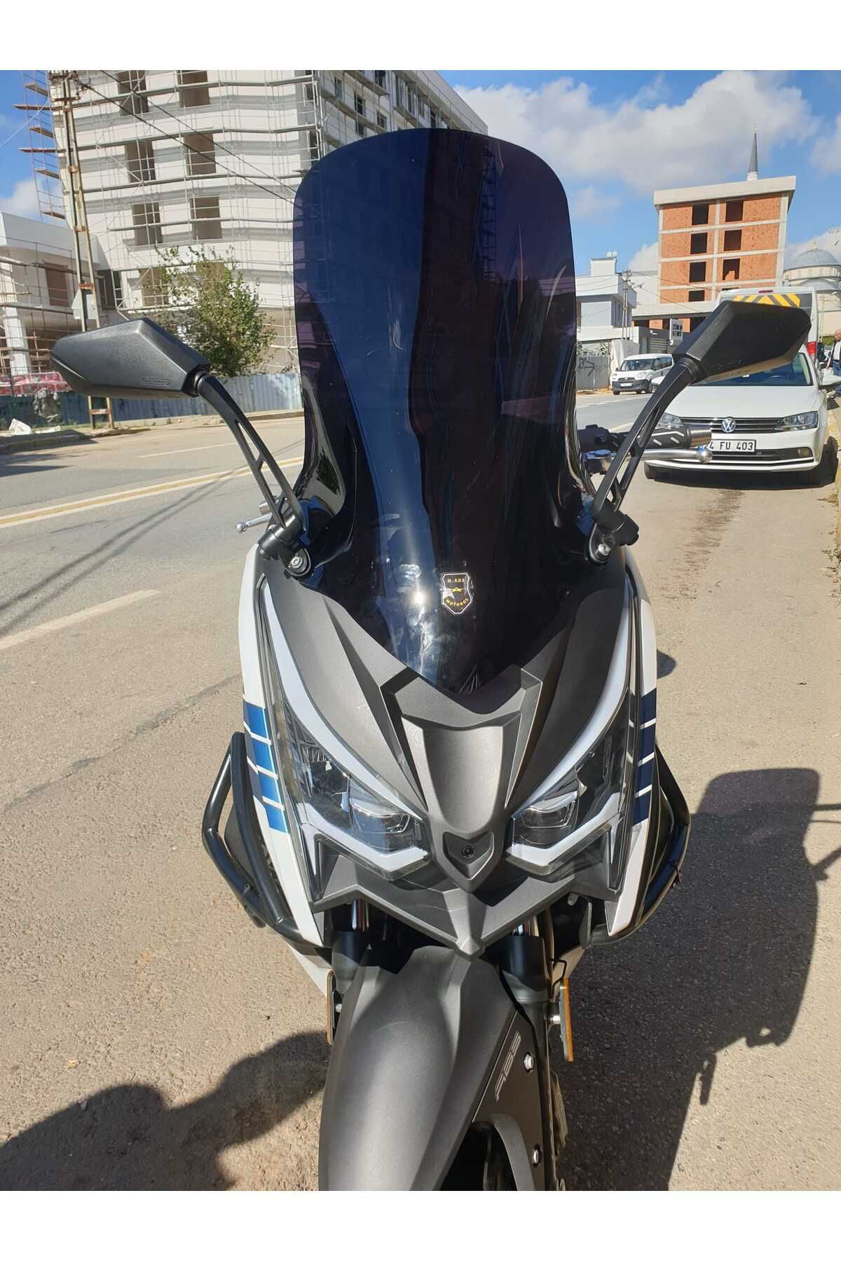 Motocam Arora Chinf 318 Ön Cam 2023 2024 Model 75Cm Siyah Renkli 4Mm Uzun