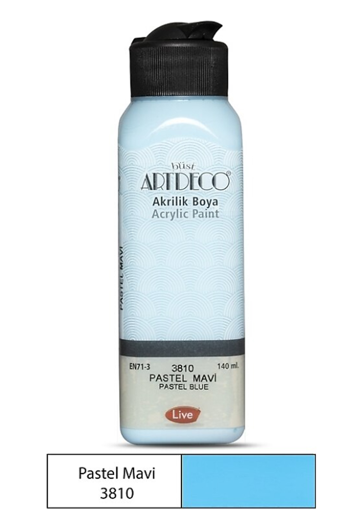 Just Cheap Store Artdeco 140 Ml Akrilik Boya 3810 Pastel Mavi