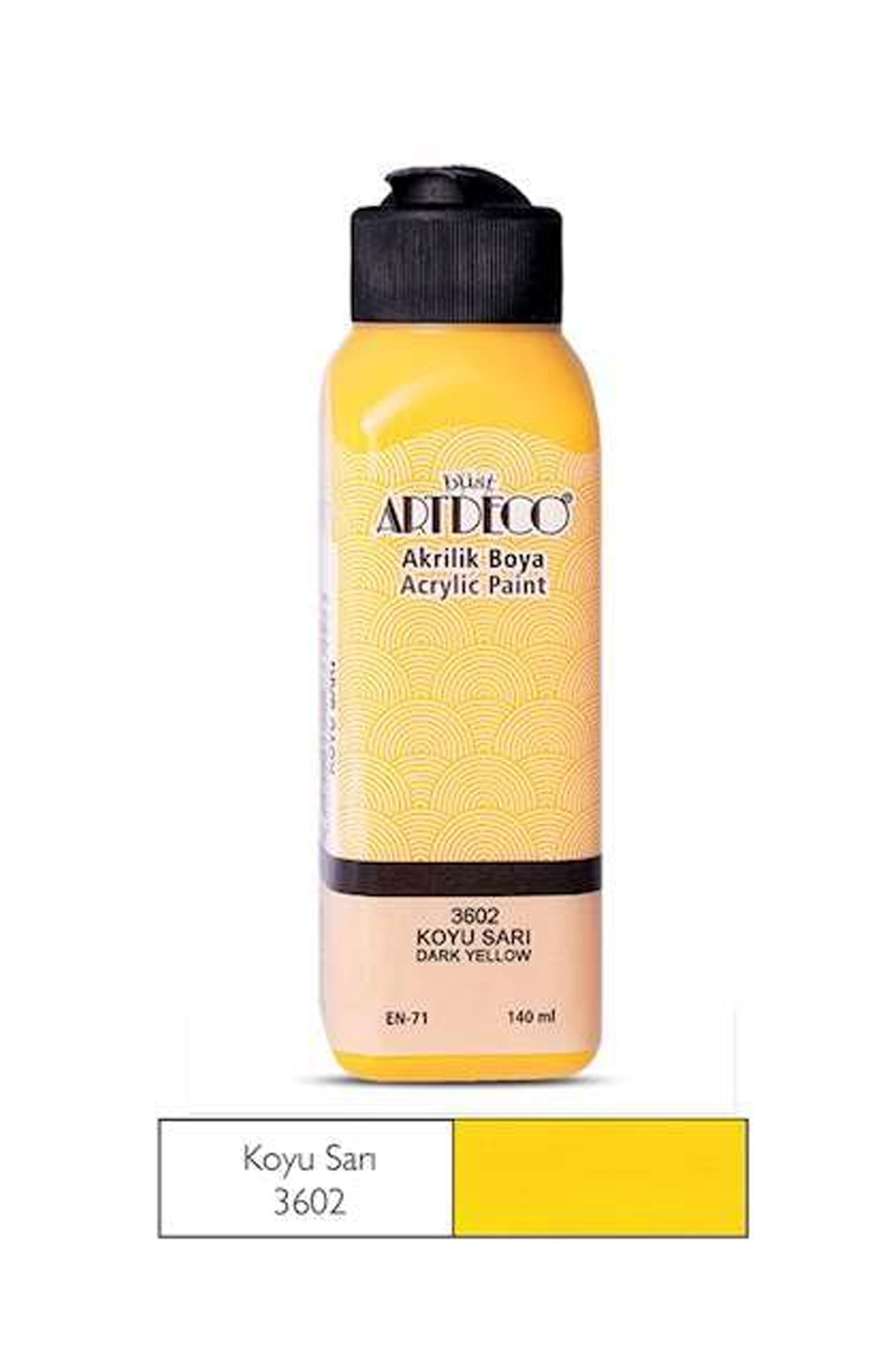 Just Cheap Store Artdeco Akrilik Boya 140 Mm Koyu Sari