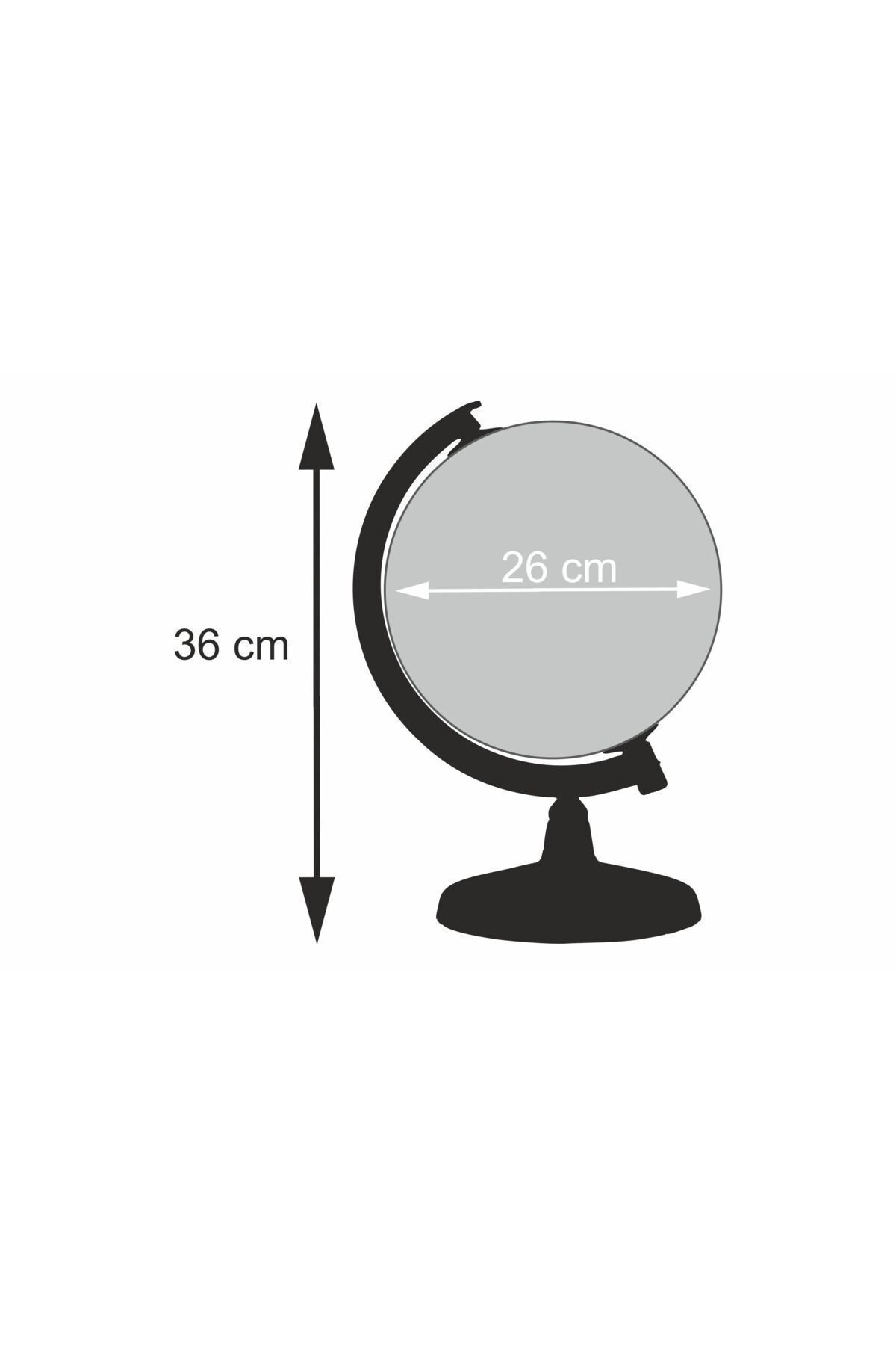 Arti  İşiksiz Siyasi Dünya Küre ( Yerküre ) 26 Cm