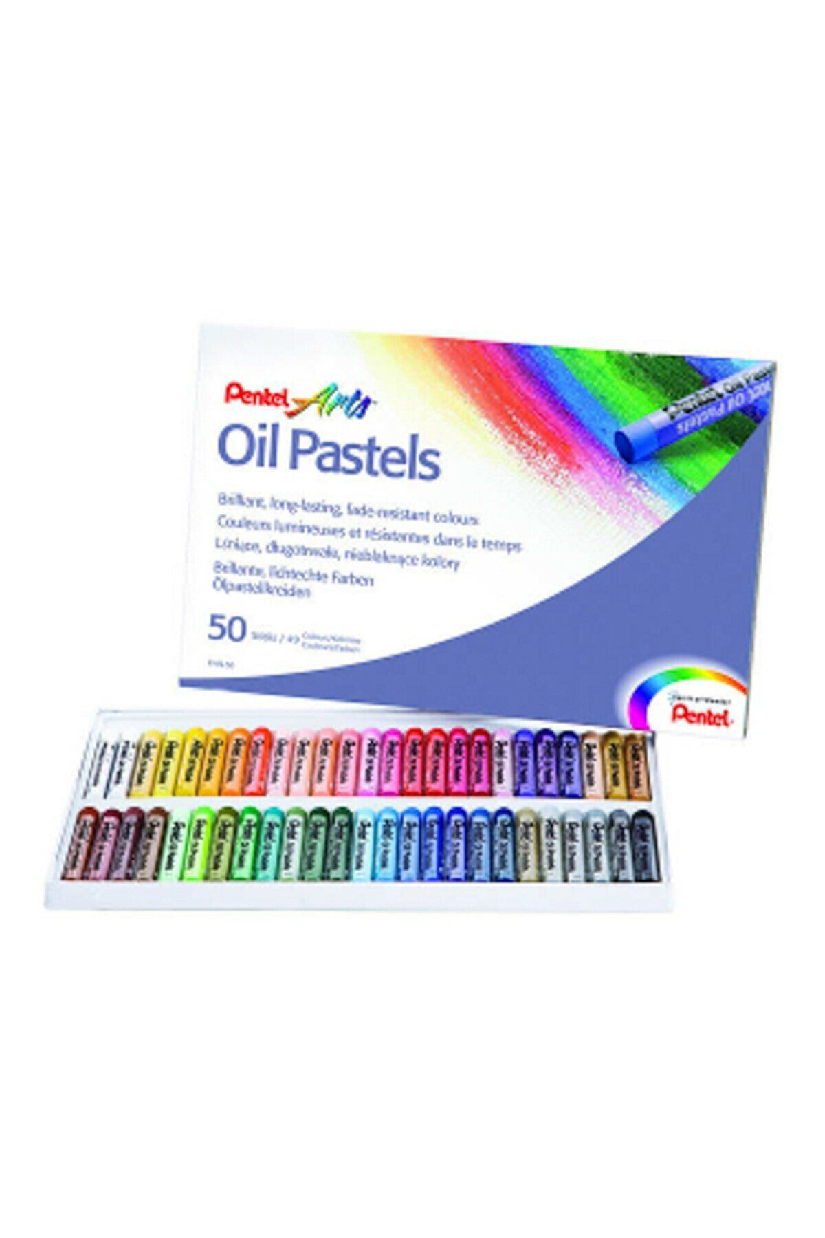 Pentel Arts Yağli Pastel Boya - 50 Renk / Yphn50