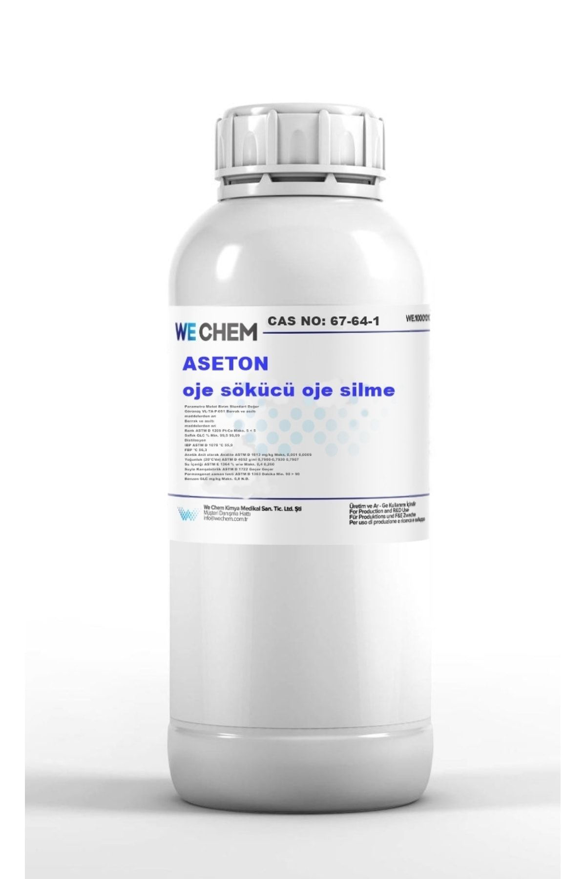 We Chem Aseton Oje Sökücü Oje Silme - 500 Ml