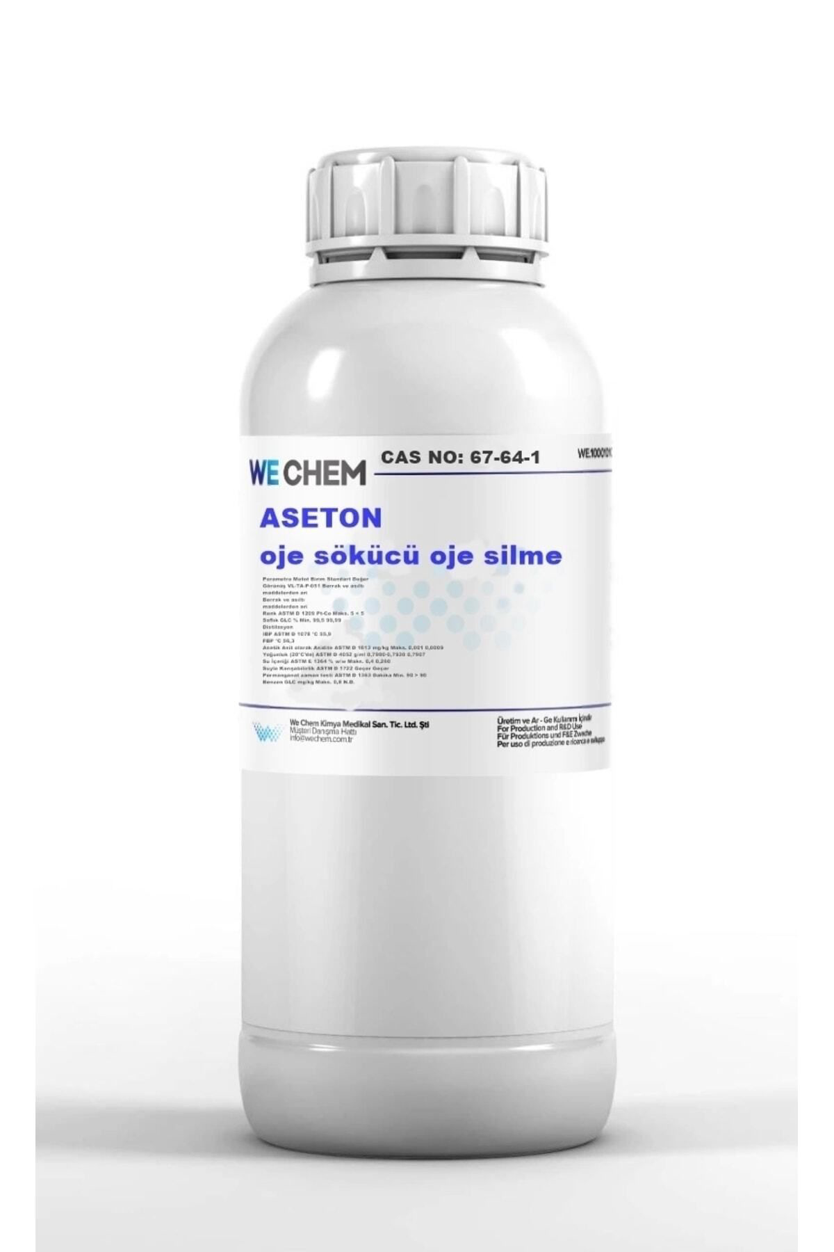 We Chem Aseton Oje Sökücü Oje Silme 1 Lt