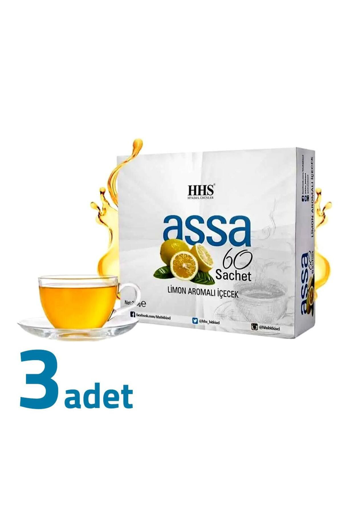 Hhs Assa 60 Sachet Limon Aromali Bitki Form Çayi 240Gr X 3 Adet