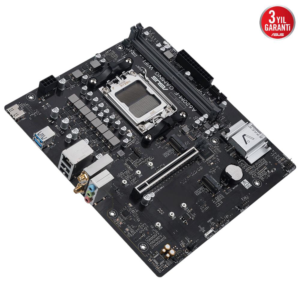 Asus Prime A620M-F GAMING WIFI 8000MHz DDR5 Soket AM5 M.2 HDMI mA