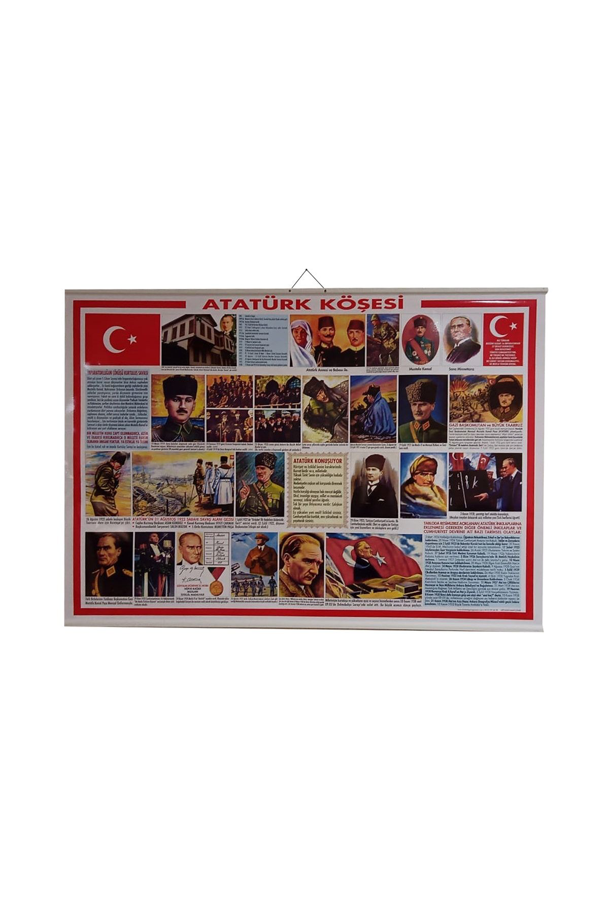 And Atatürk Köşesi Levhasi 70X100 Cm Askili Ve Çitali