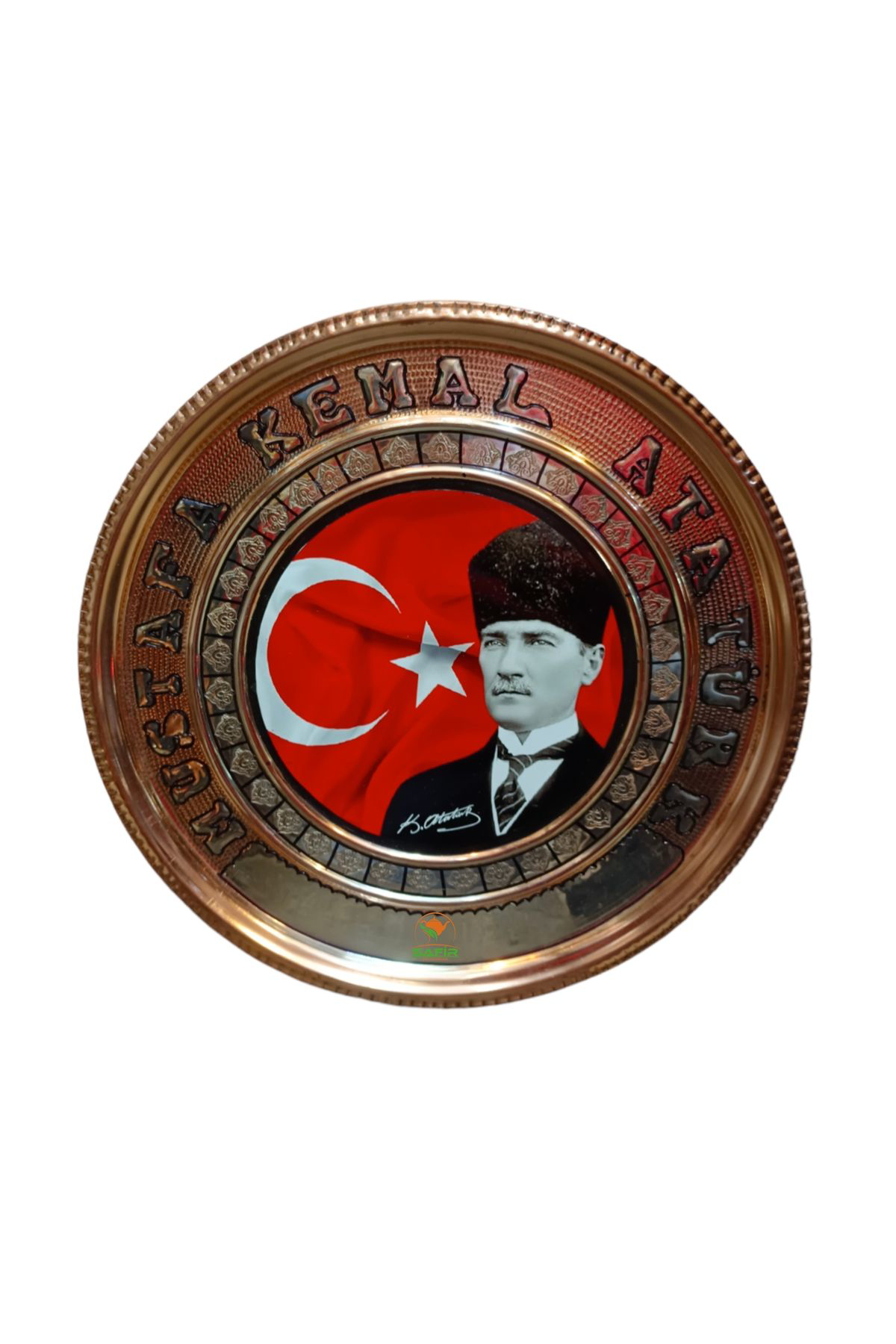 Safir Atatürk Tablo Bakir Tablo M.K.Atatürk Tablosu Özel Elişçiliği A++