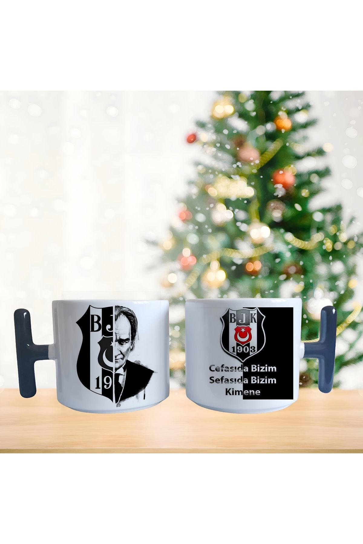 Ghostbusters Atatürk Ve Siyah Beyaz Taraftar Temali Latte Fincani