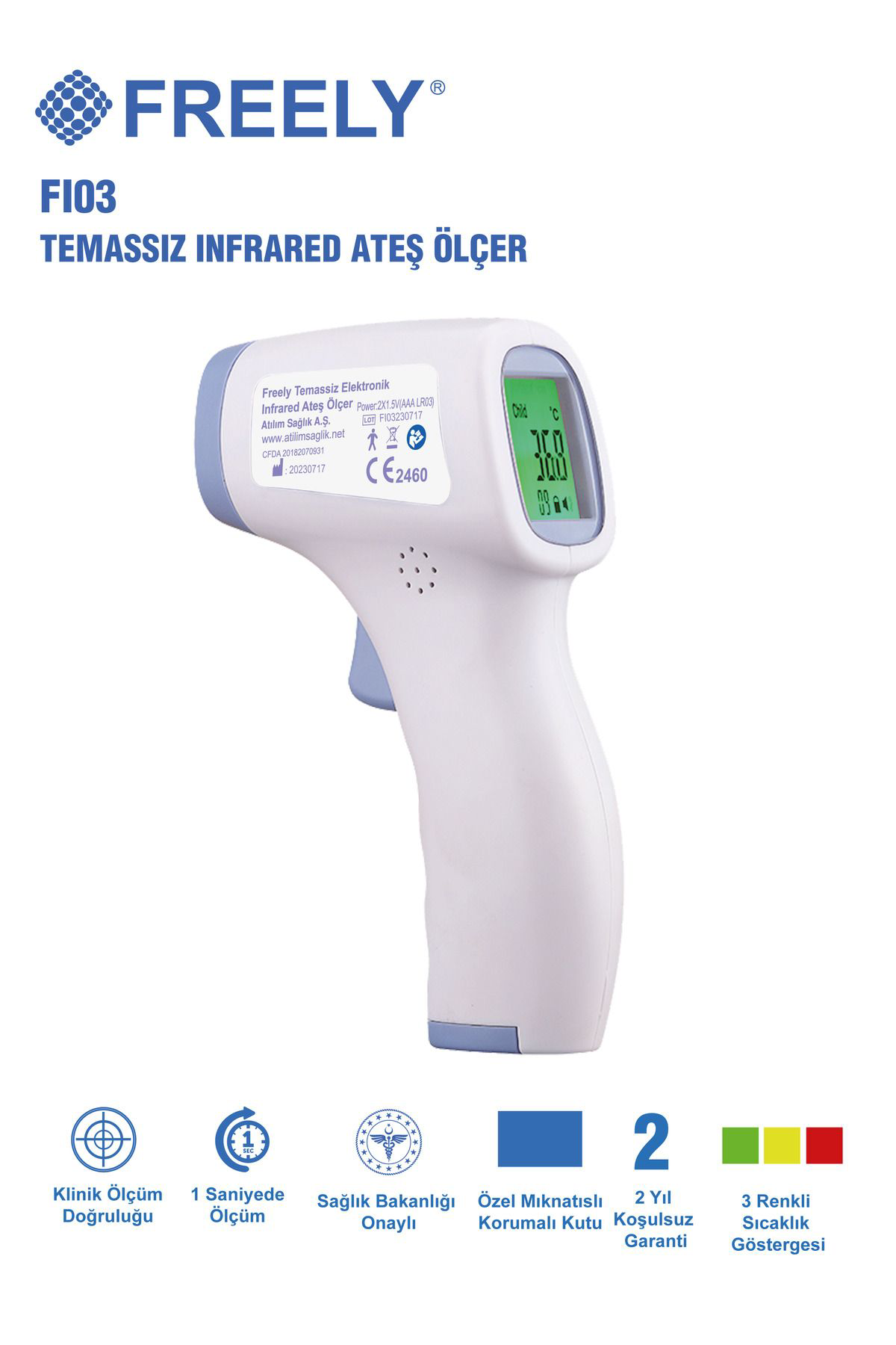 Freely Ateş Ölçer Temassiz