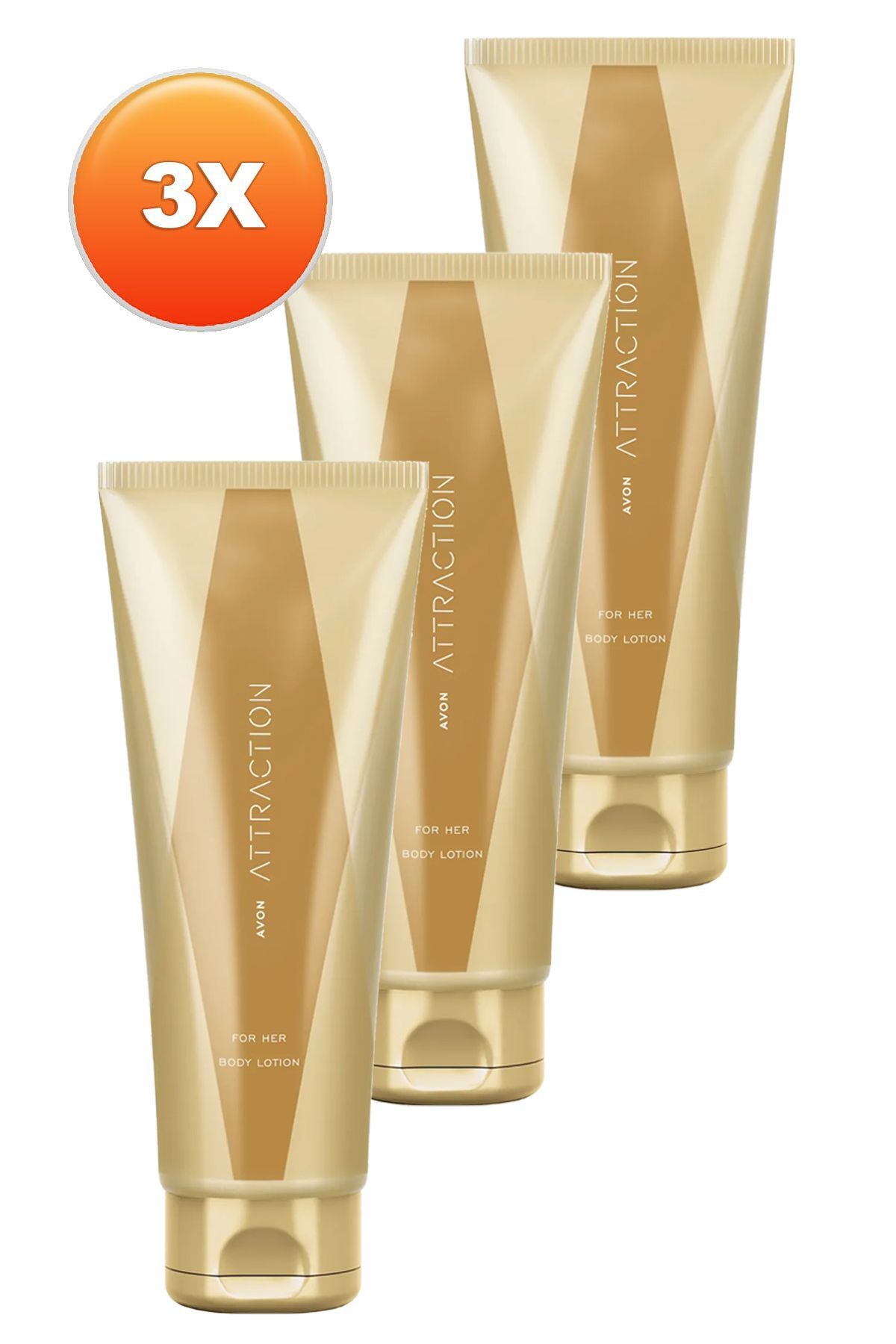 Avon Attraction Kadin Vücut Losyonu 125 Ml. Üçlü Set