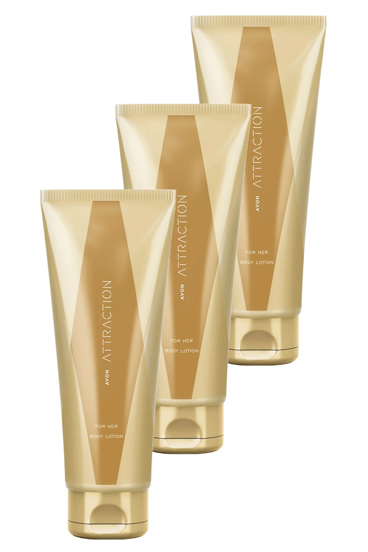 Avon Attraction Kadin Vücut Losyonu 125 Ml. Üçlü Set