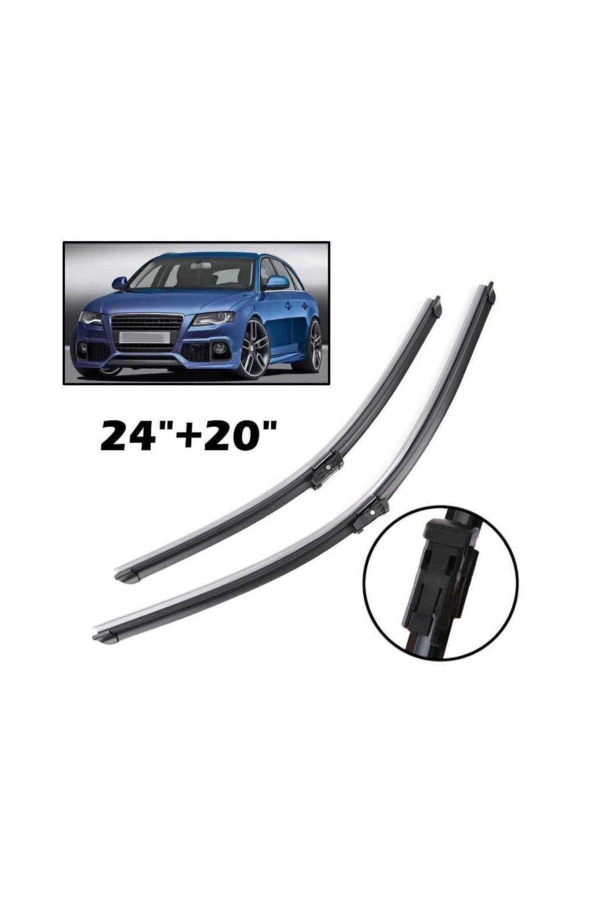 Delco Audi A4 B8 Araca Özel Ön Silecek Süpürgesi Takimi 2008--2014
