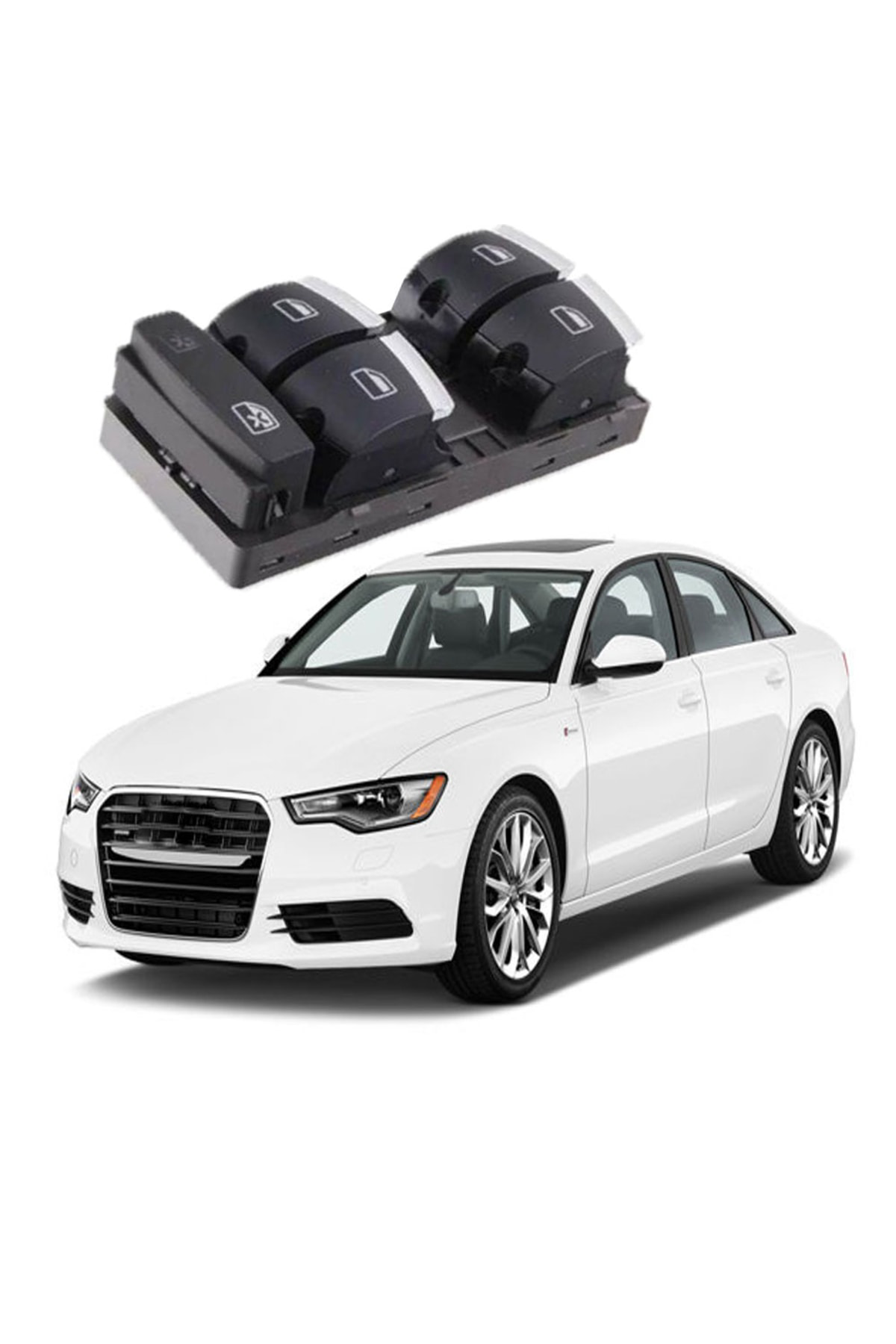 Mcar Audi A6 Cam Açma Kapama Anahtari 2005--2011 Model Arasi Uyumlu
