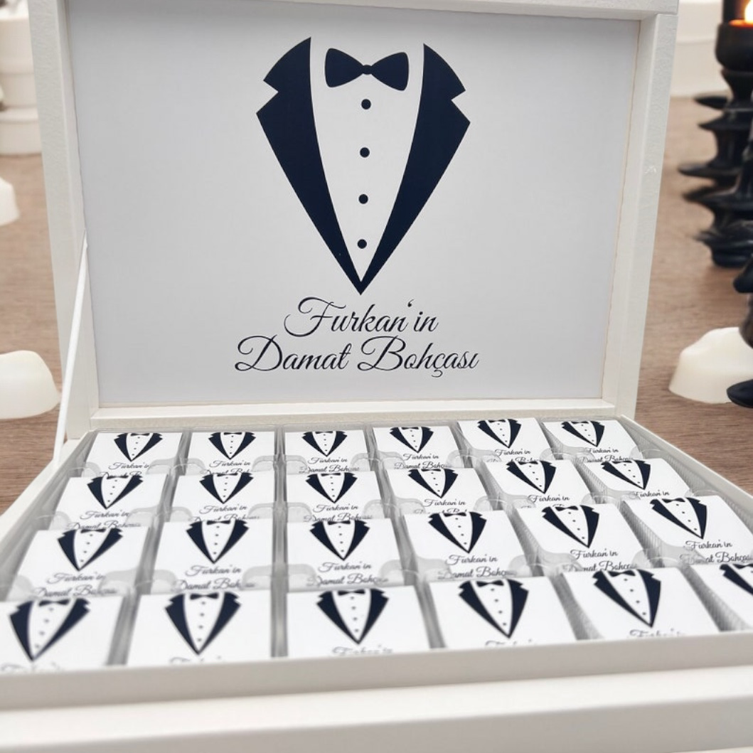 Cyzhome Ava Söz Nişan Damat Bohça Çikolatasi