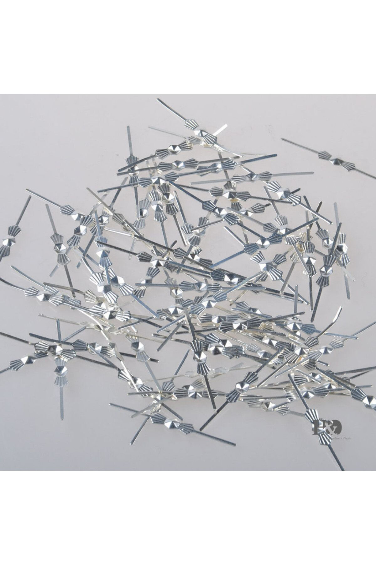 Ada Avize Avize Bağlanti Aparati Papyon Gümüş Renk 100 Adet(33Mmx3,5Mm)