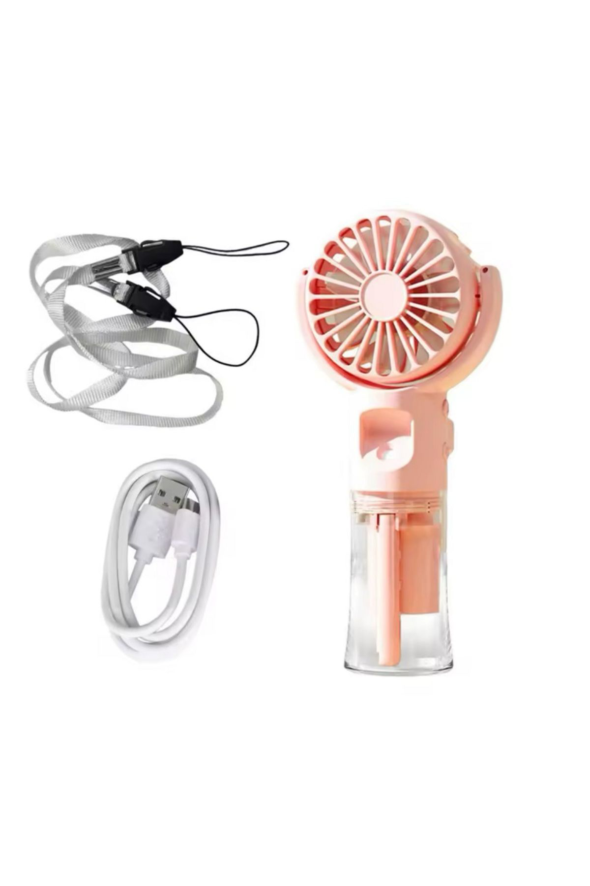 Rosepremium Avuç İçi Taşinabilir Su Spreyli Şarjli Mini Vantilatör El Fani F4