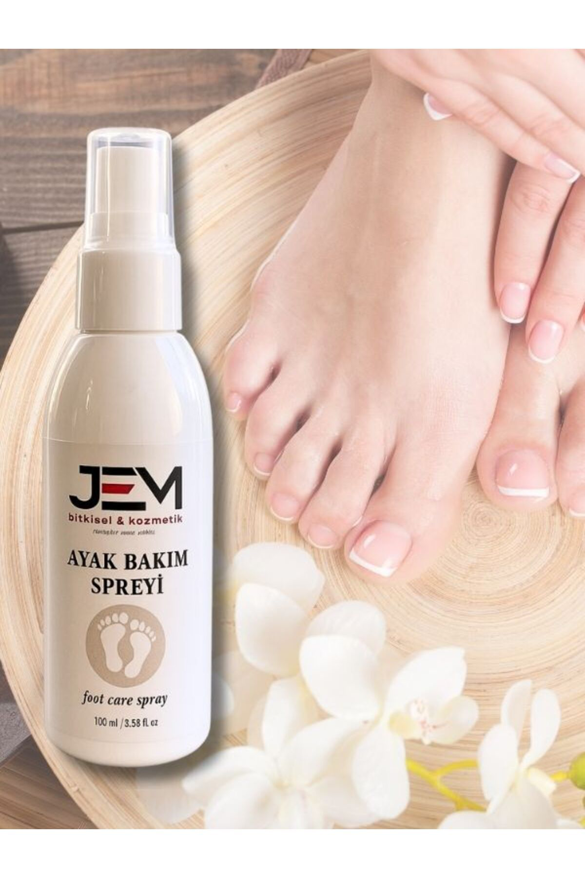 Jem Kozmetik Bitkisel Ayak Bakim Spreyi Foot Care Spray 100 Ml