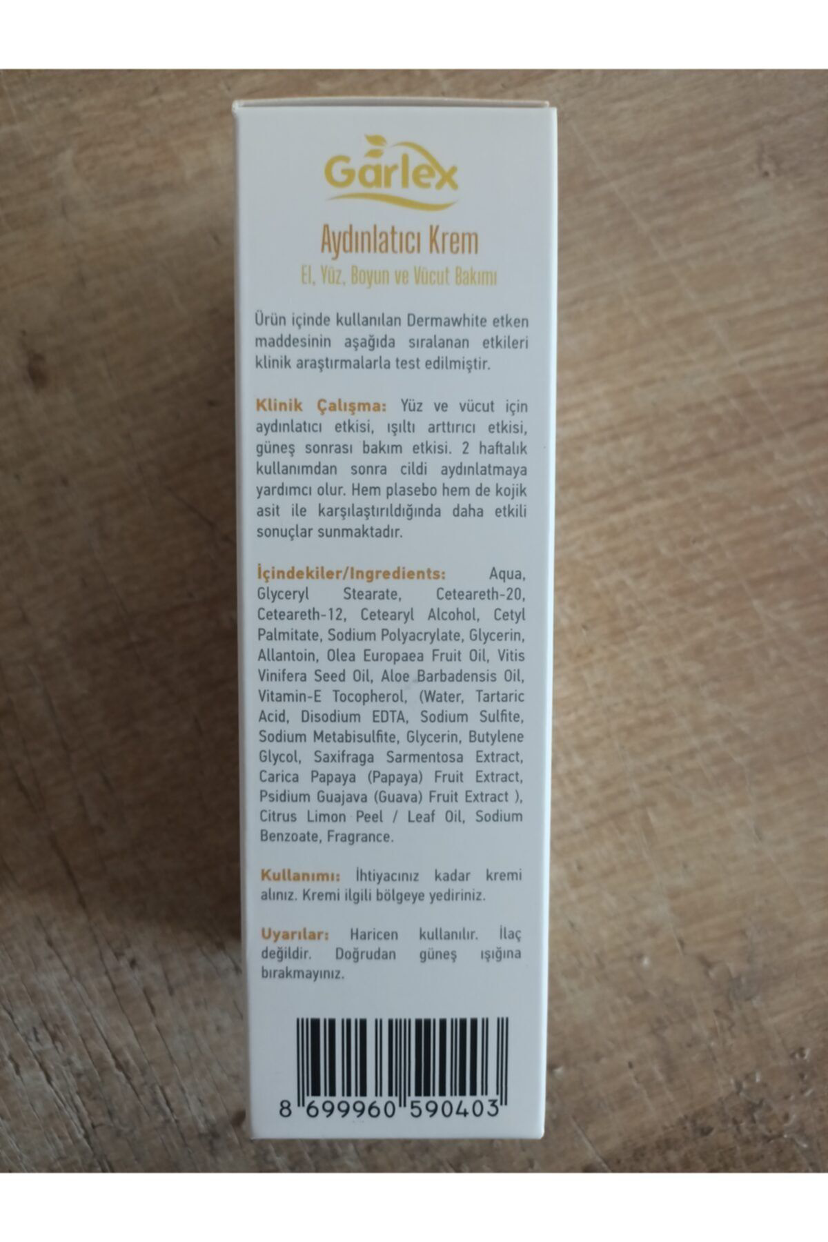 Garlex Aydinlatici Krem 100 Ml