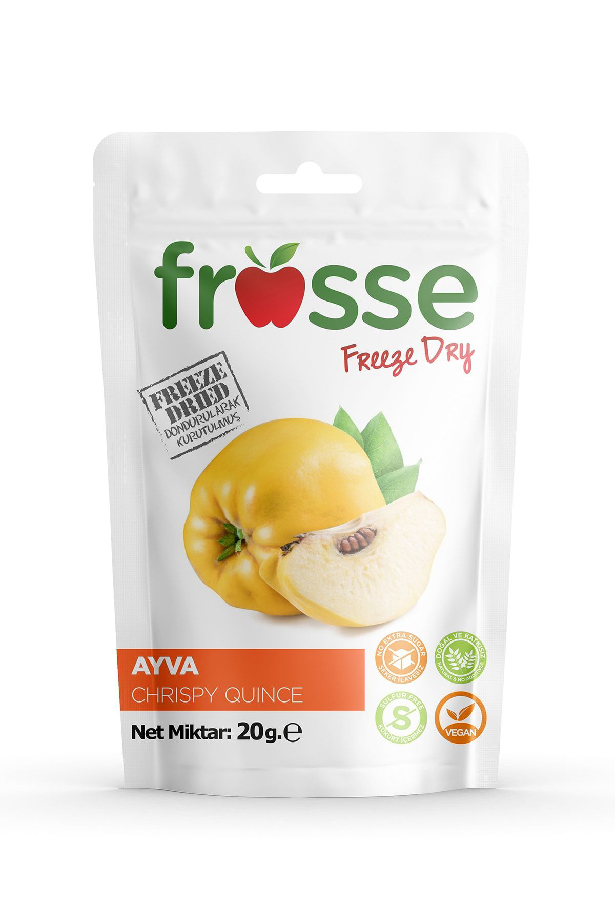 Frosse Ayva Kitiri - Freeze Dried - Üretici Firmadan Dondurularak Kurutu