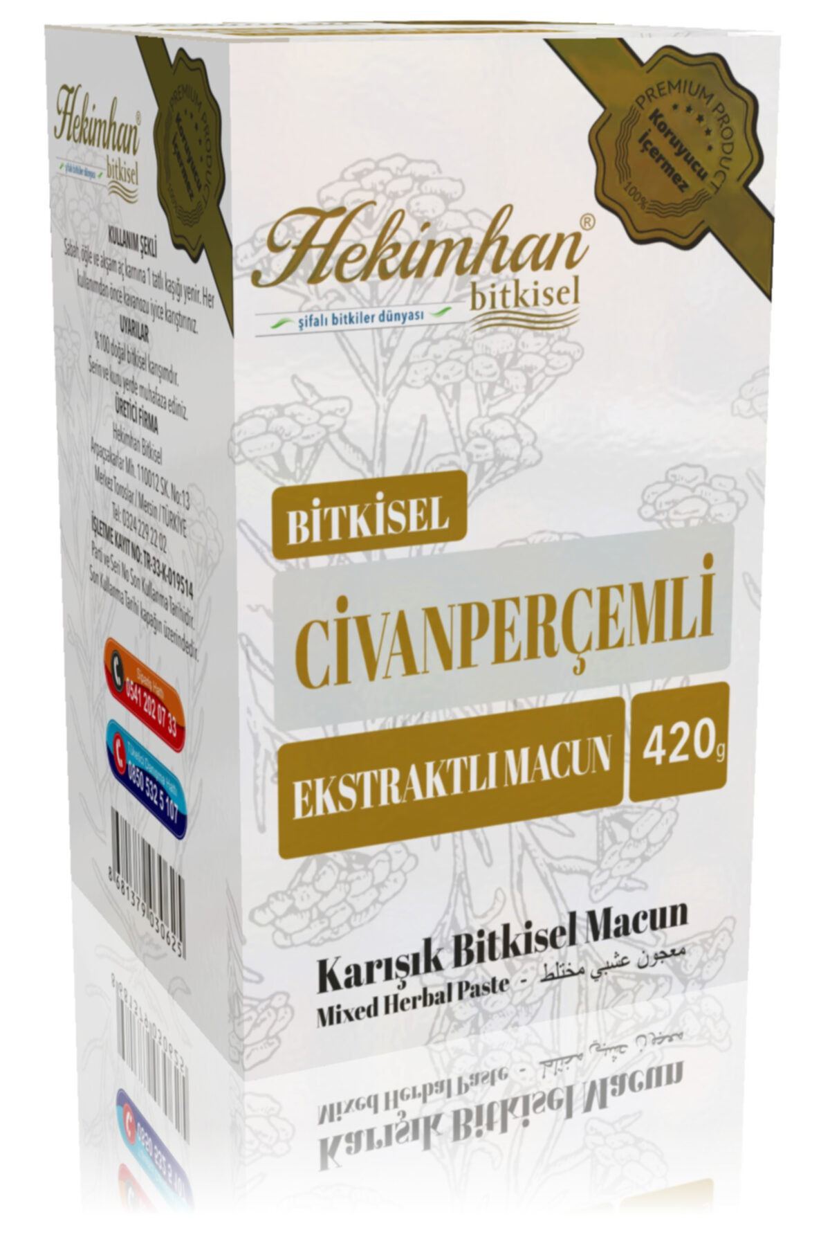 Kuvvet Marka Ayzer Aktar Bitkisel Civan Perçemli Macun 420 Gr