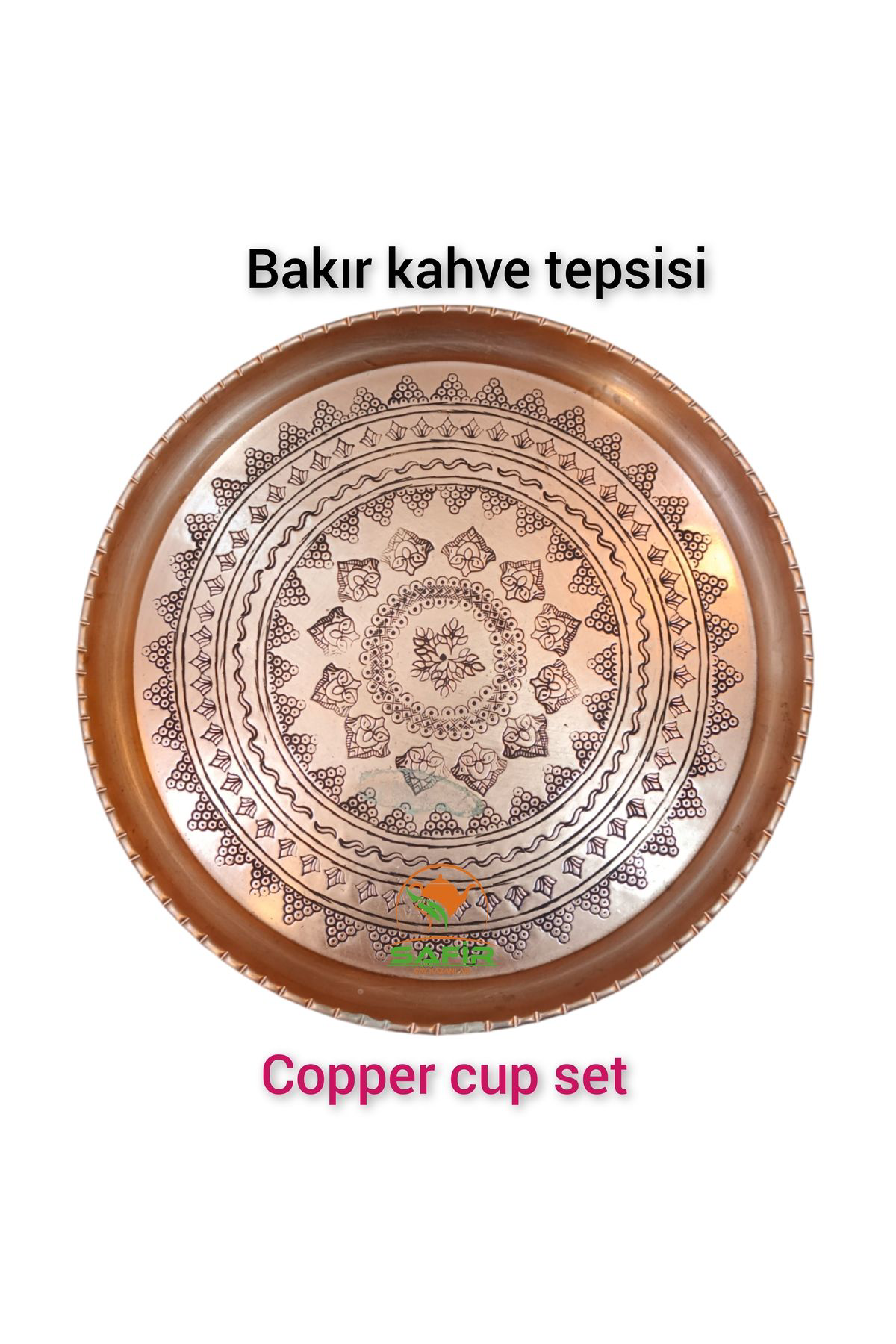 Safir Çay Kazanlari Bakir Kahve Fincan Takimi Bakir Kahvelik 2 Kişilik Bakir Kahve Fi